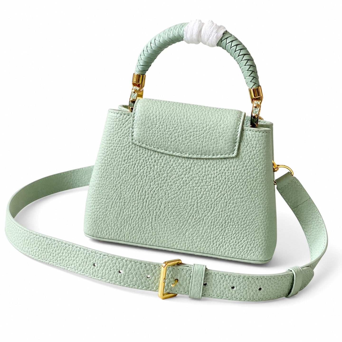 Louis Vuitton Capucines Mini Leather Green Handbag