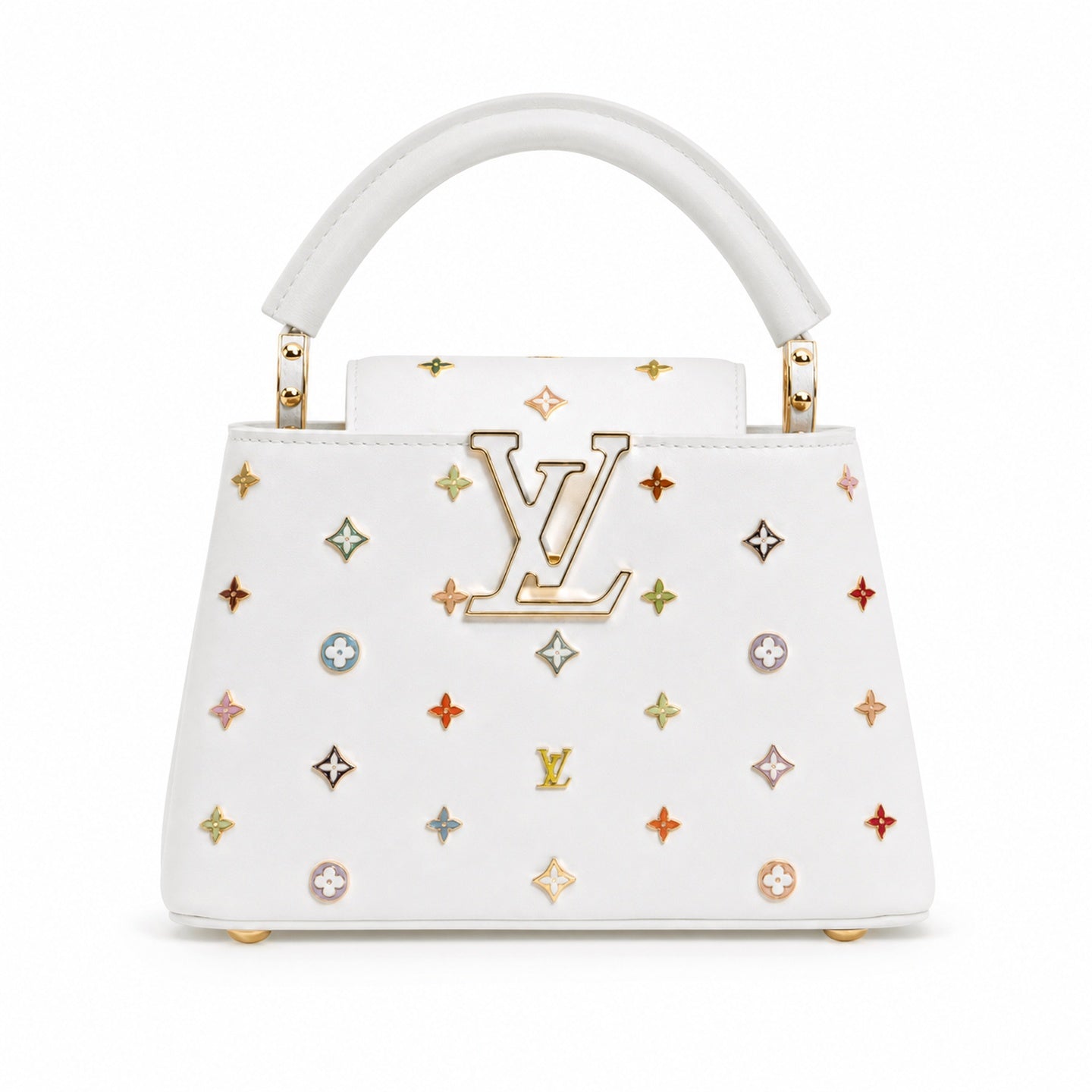 Louis Vuitton Capucines Takashi Murakami Leather Handbag
