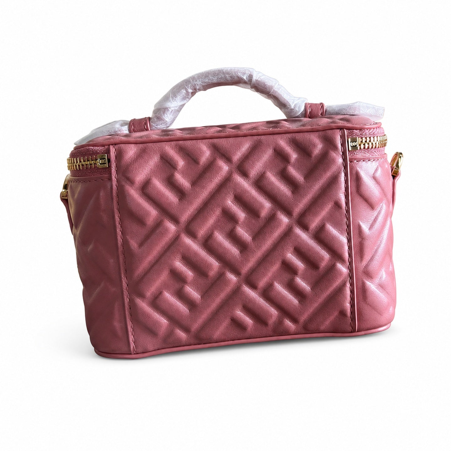Fendi Mini Leather Pink Vanity Bag