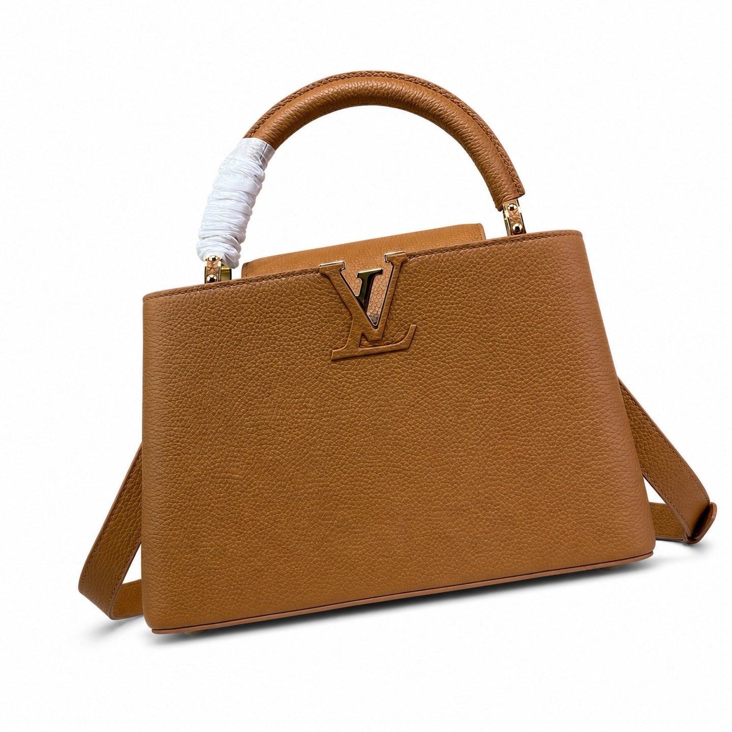Louis Vuitton Capucines Medium Leather Brown Handbag