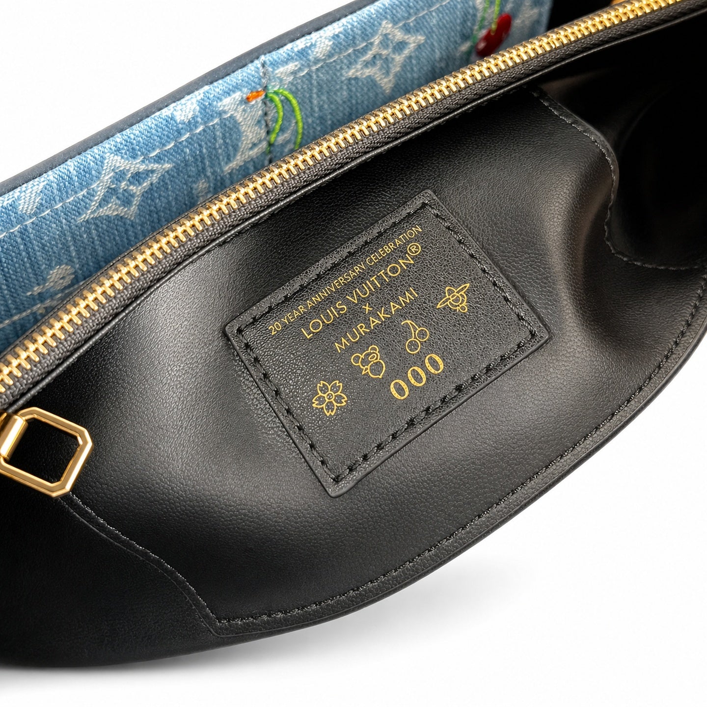 Louis Vuitton Capucines Takashi Murakami Medium Leather Black Handbag