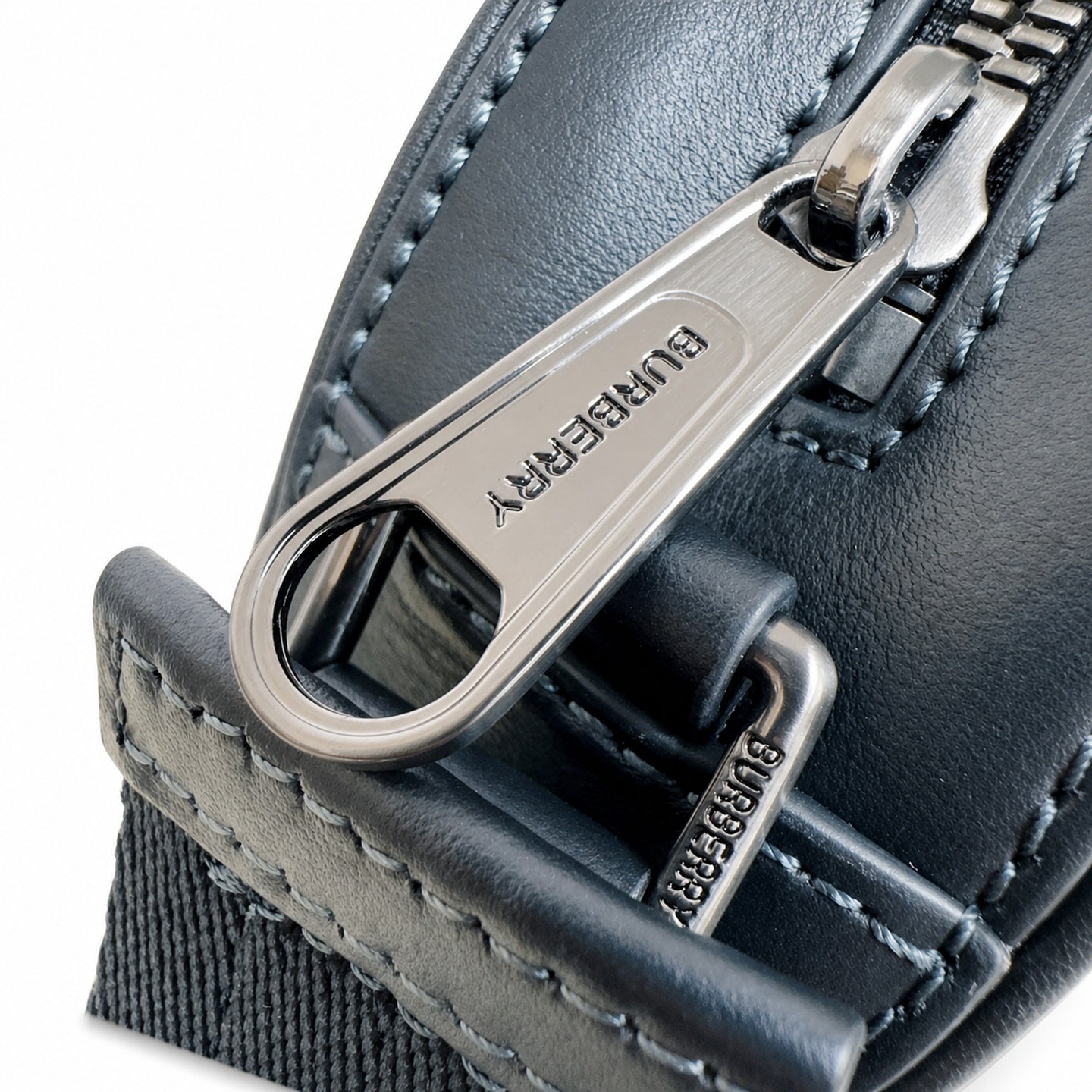 Burberry Leather Check Crossbody Bag