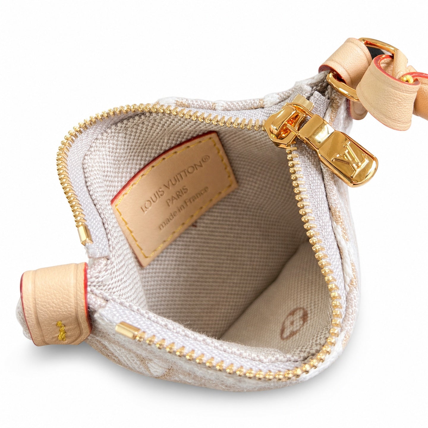 Louis Vuitton All In Embroidered Cotton Canvas Jacquard Leather Handbag