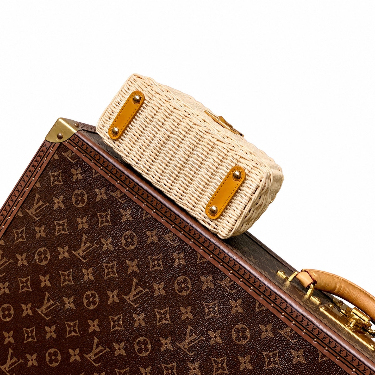 Louis Vuitton Capucines Mini Leather Yellow Handbag