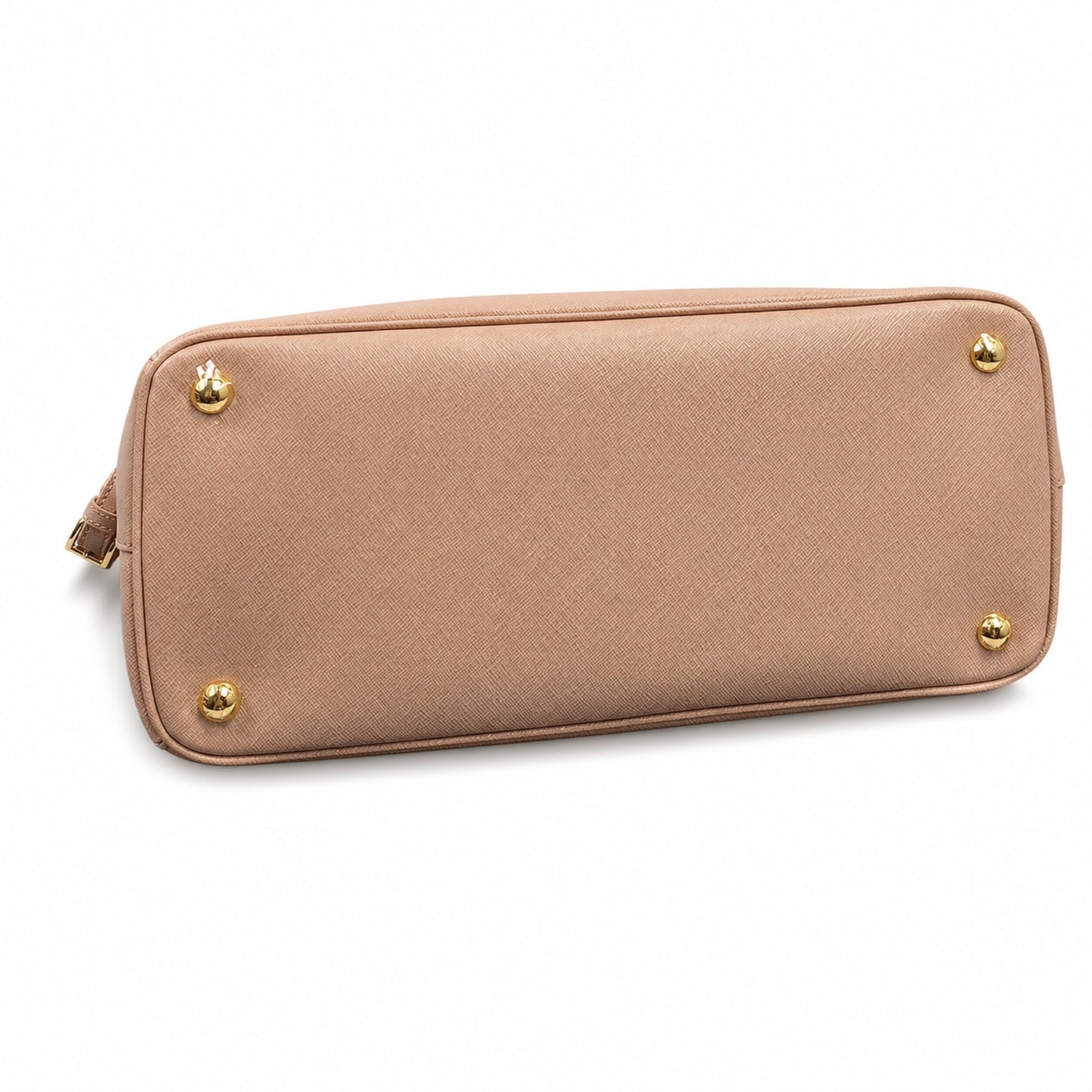 Prada Saffiano Large Leather Gold Bag