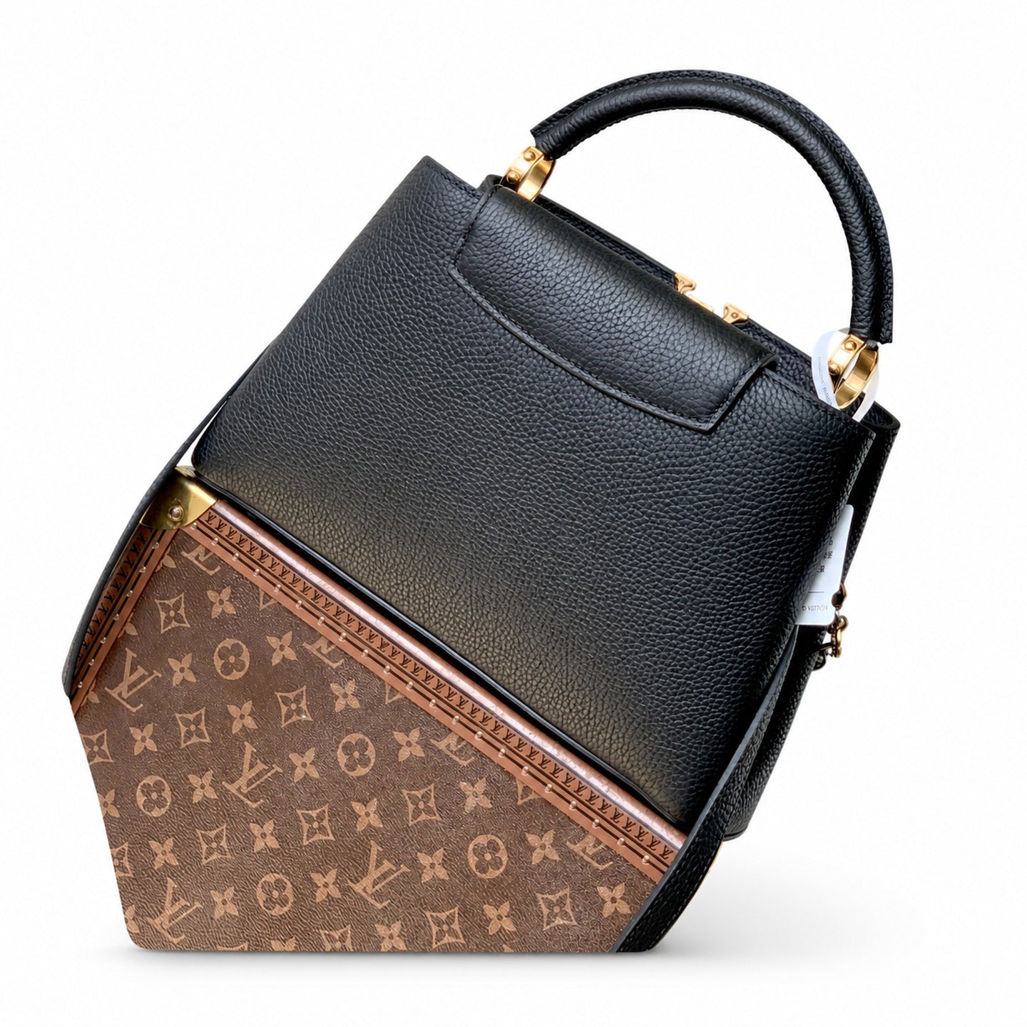 Louis Vuitton Capucines Medium Leather Black Handbag