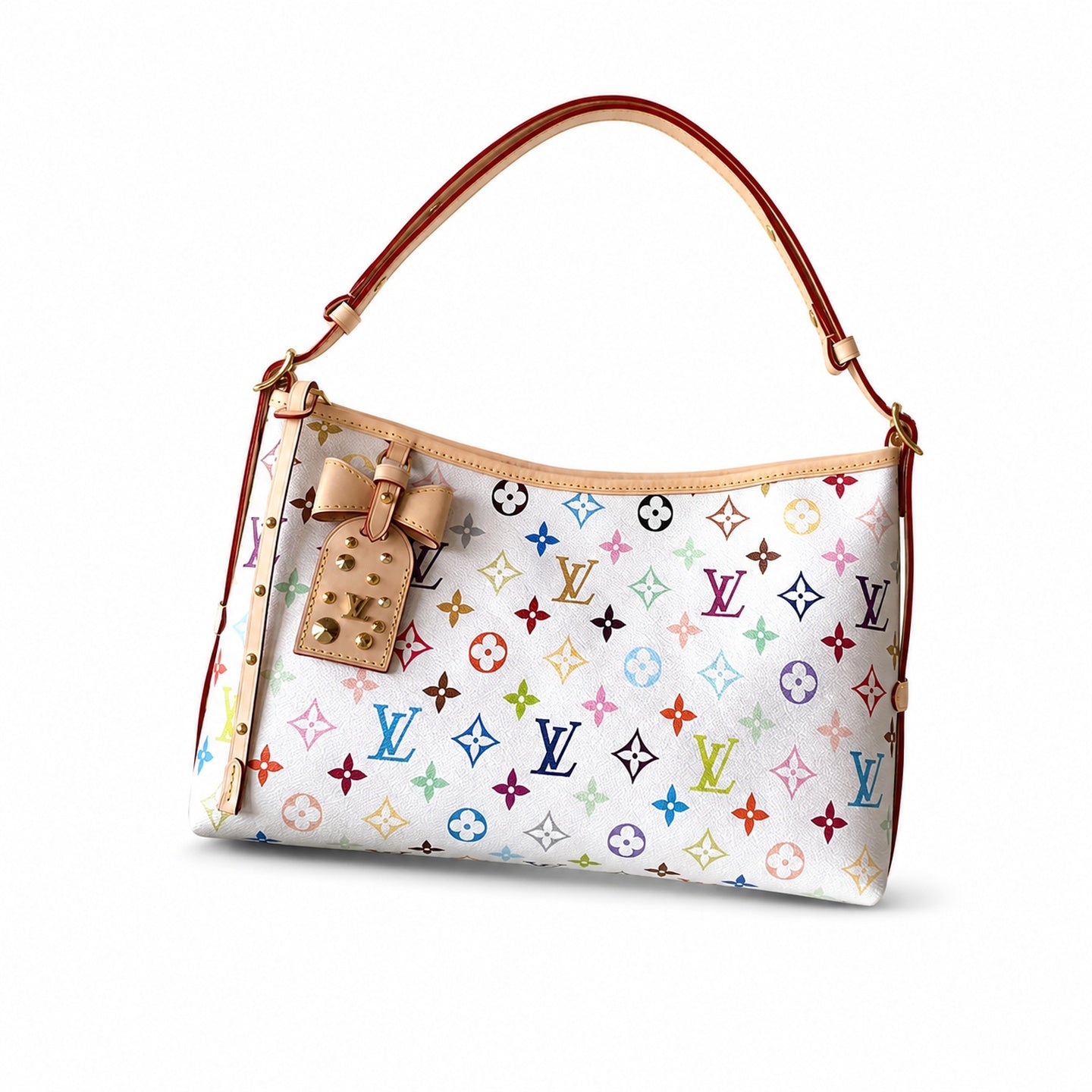 Louis Vuitton CarryAll Canvas Leather Handbag