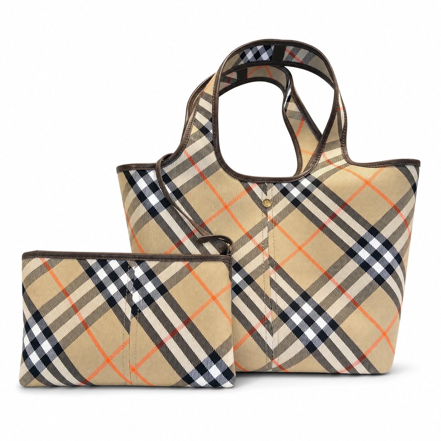 Burberry Cotton Check Shoulder Bag