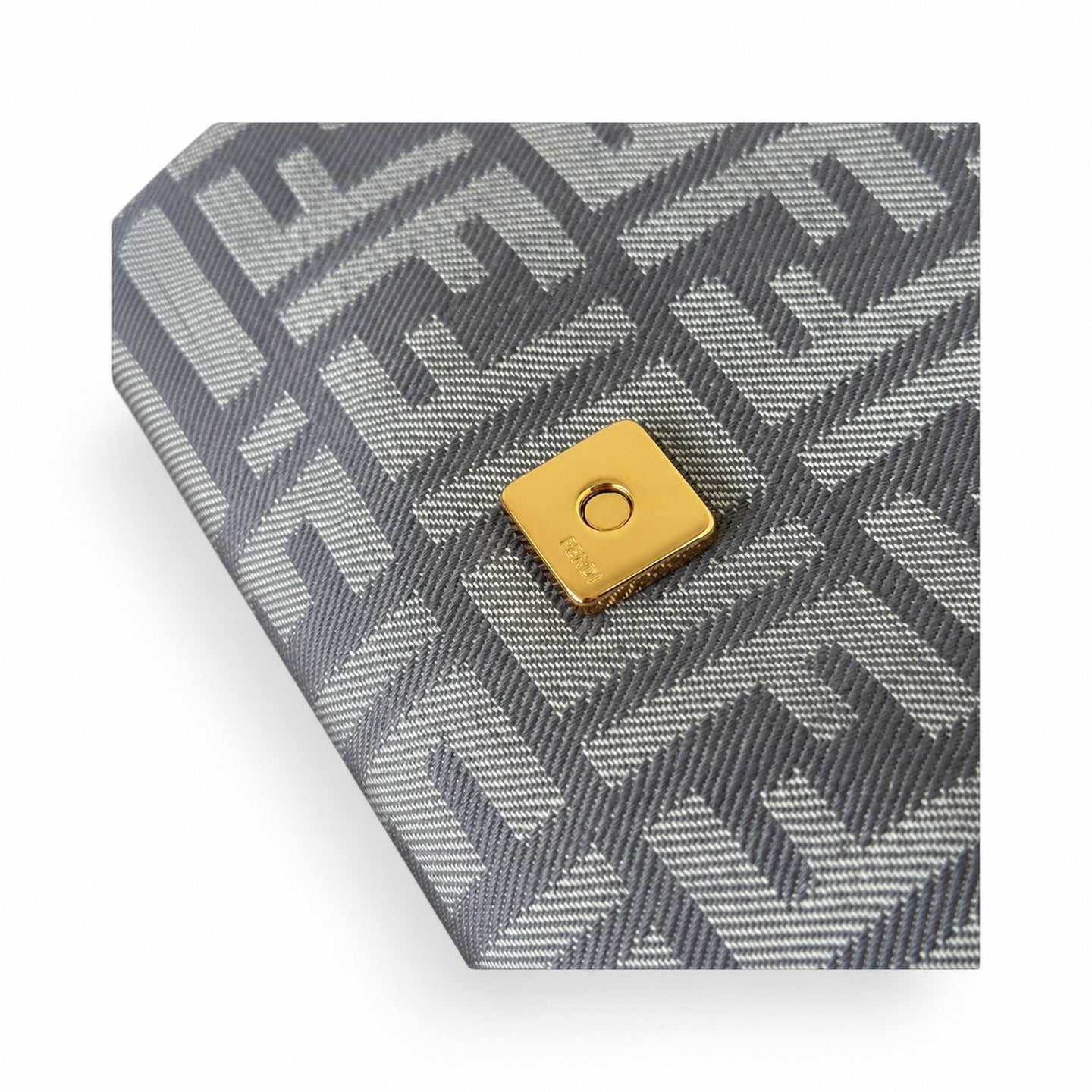 Fendi Baguette Denim Jacquard Bag