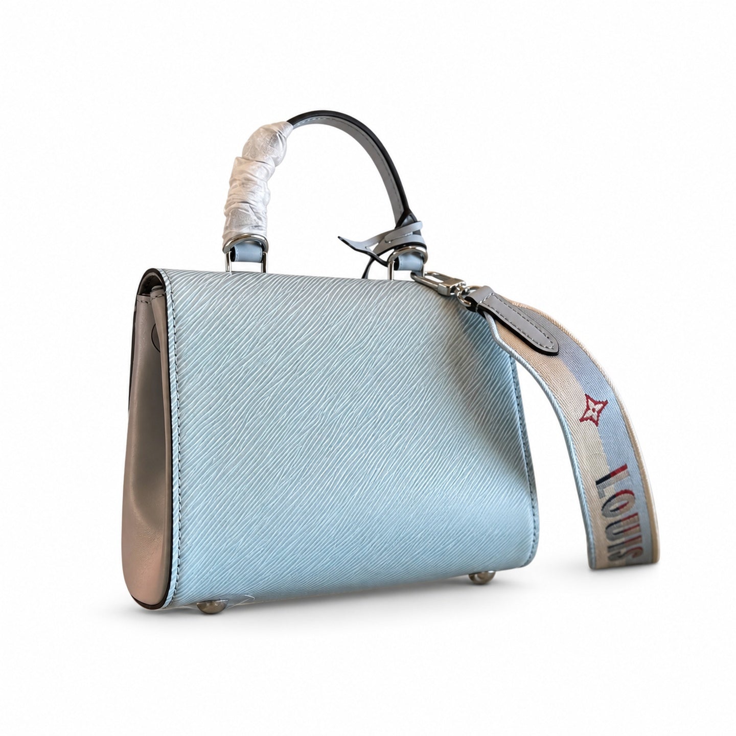 Louis Vuitton Mini Jacquard Leather Blue Handbag