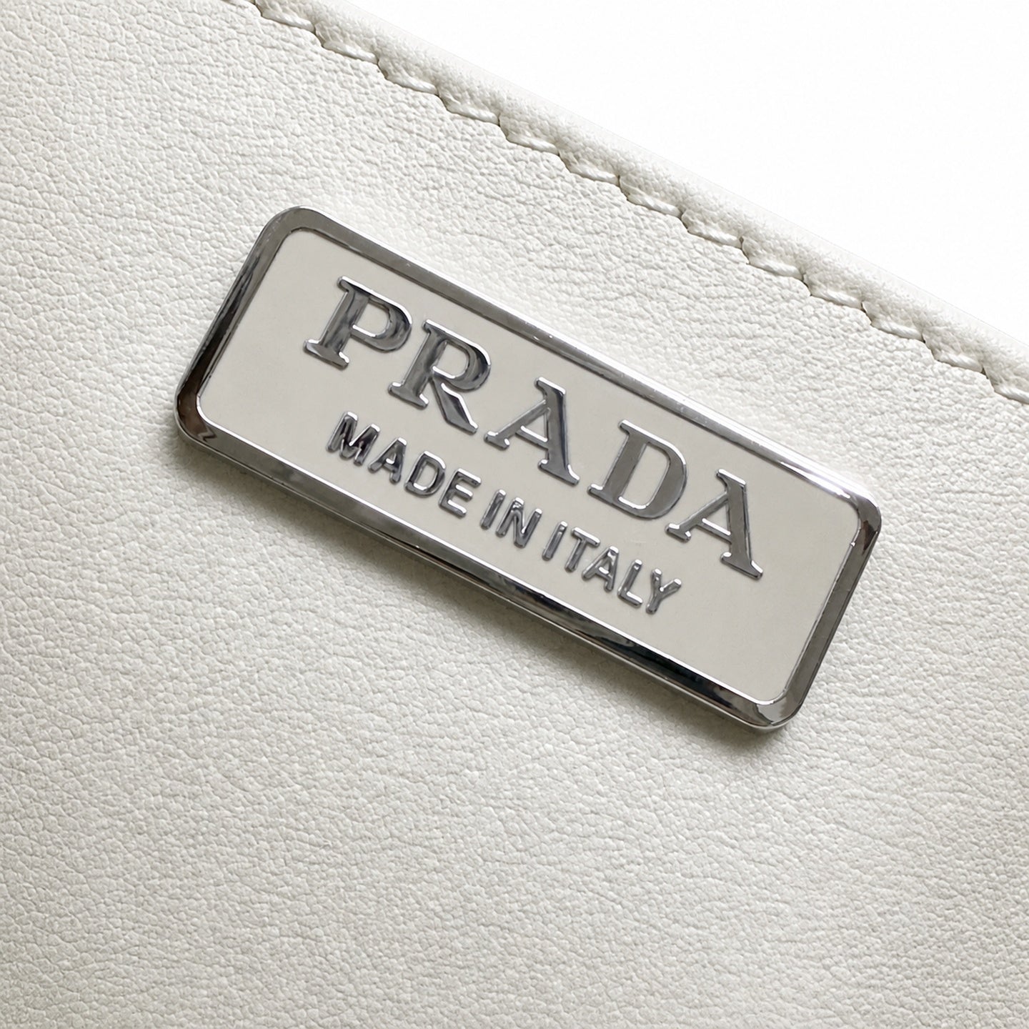 Prada Cleo Large Nylon Leather Bag