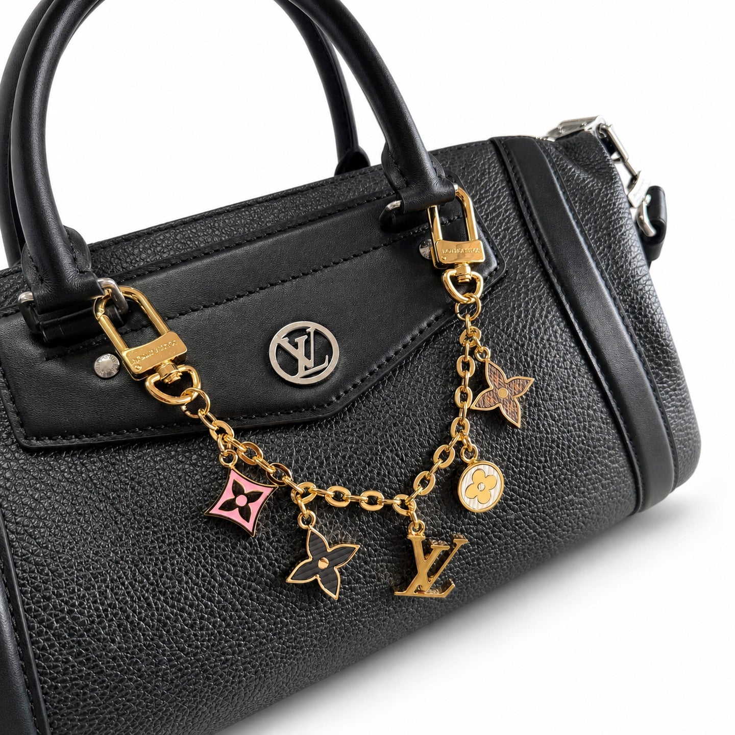 Louis Vuitton Medium Leather Black Handbag
