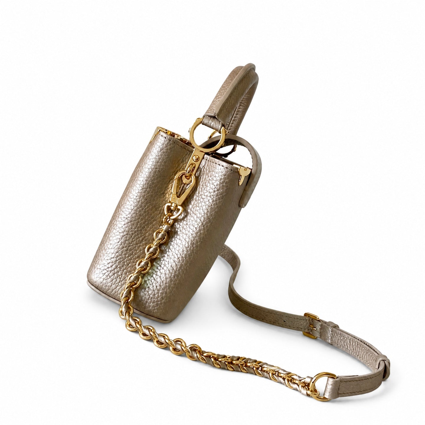 Louis Vuitton Capucines Mini Leather Handbag