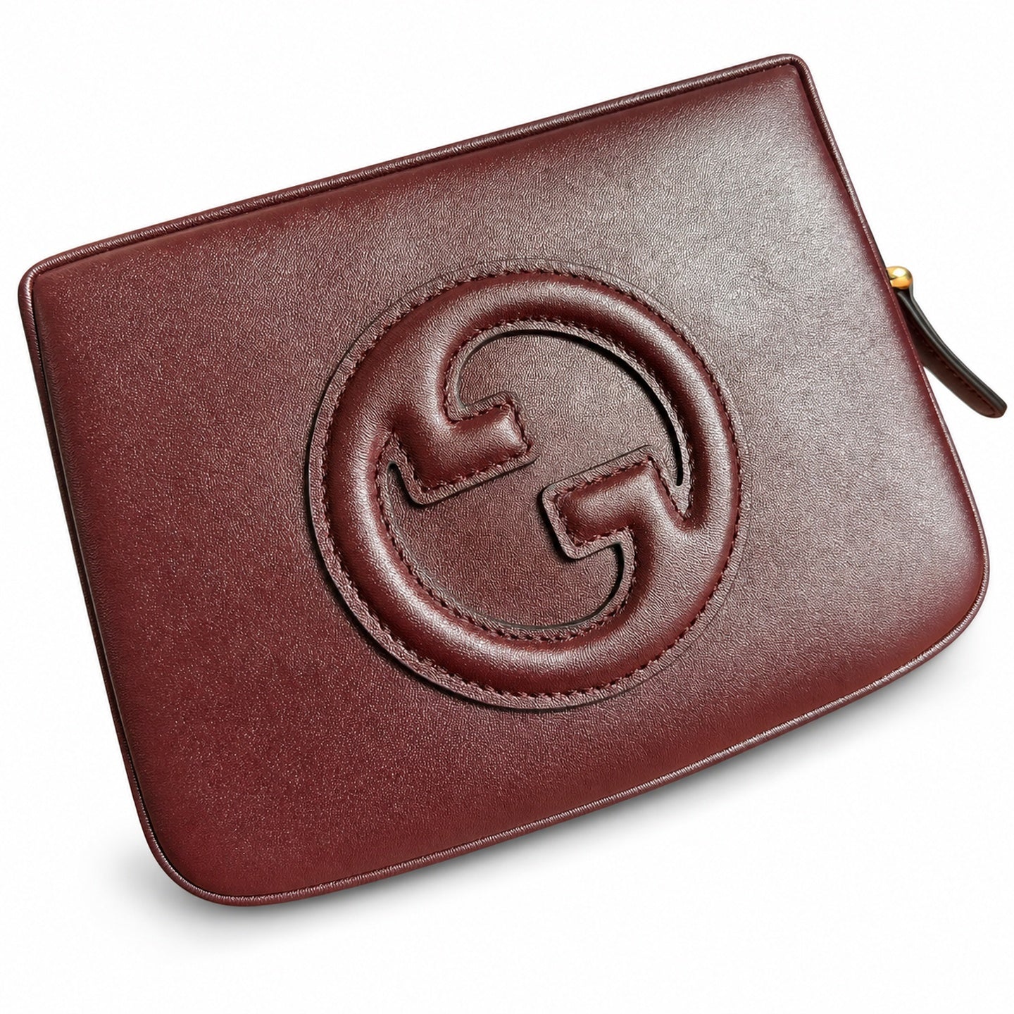 Gucci Blondie Mini Cotton Canvas Leather Beige Brown Shoulder Bag