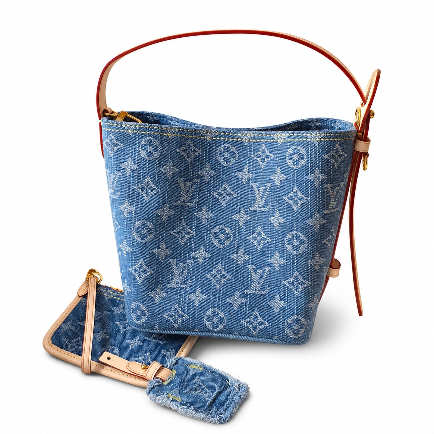Louis Vuitton All In Denim Blue Handbag