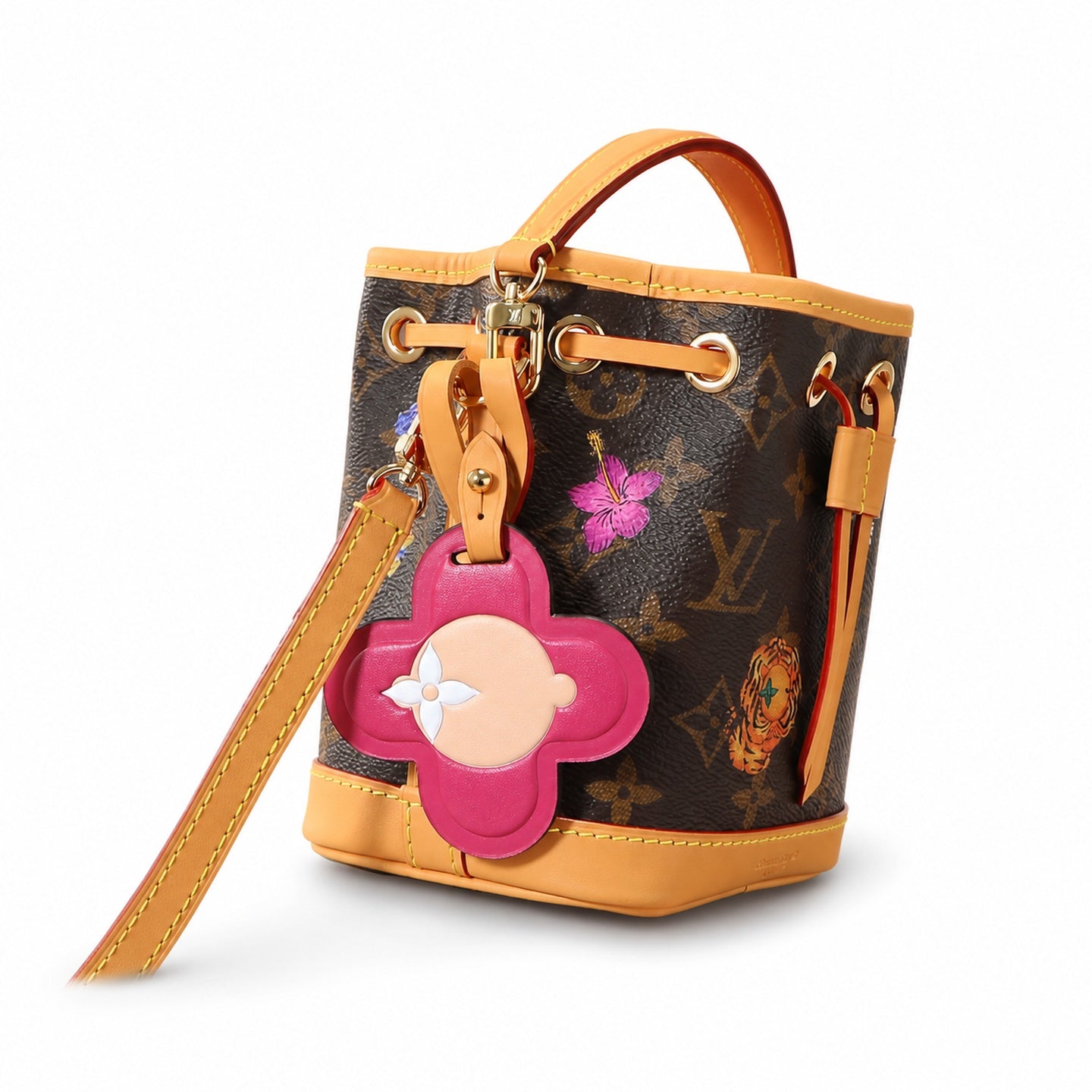 Louis Vuitton Noe Canvas Leather Handbag