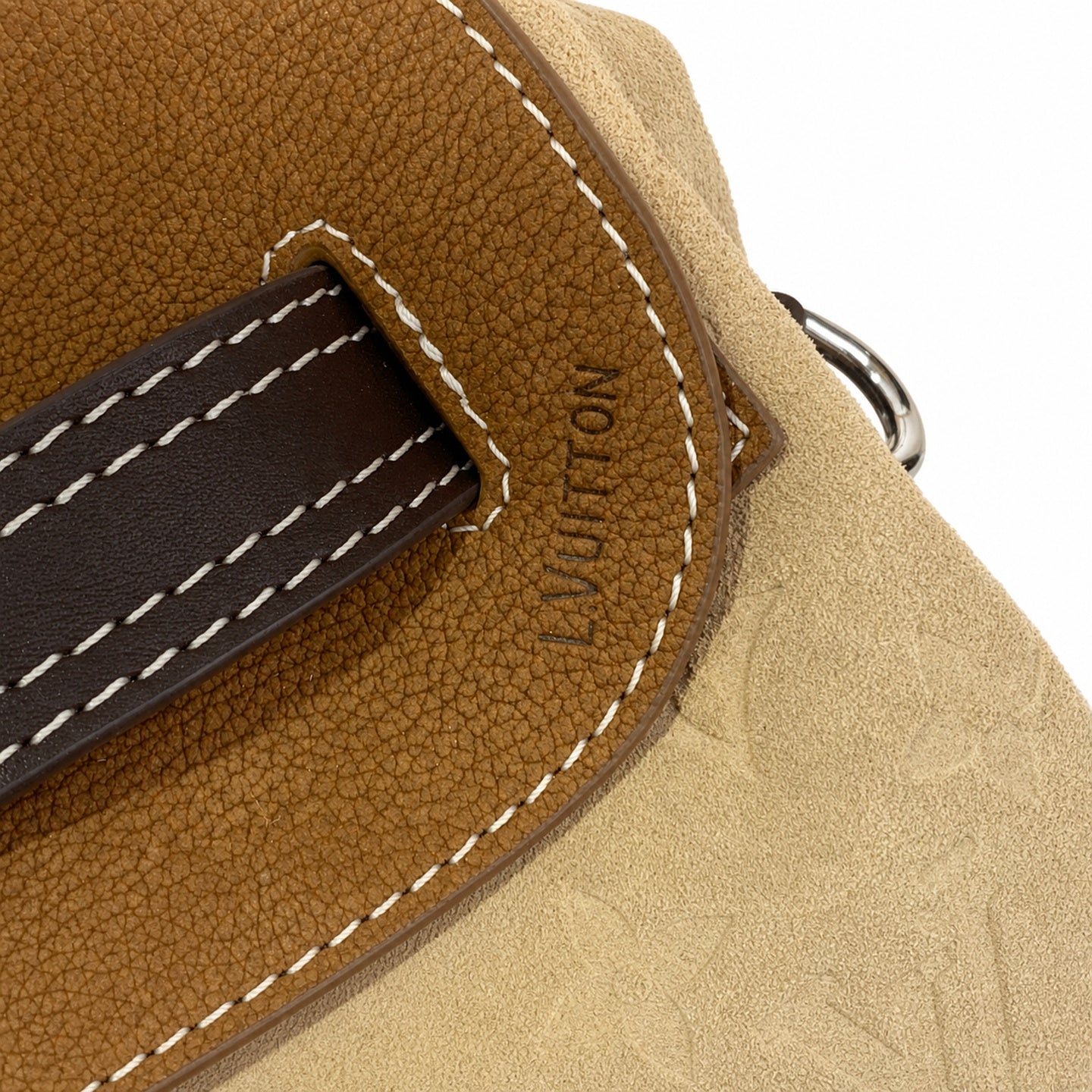 Louis Vuitton Suede Leather Handbag