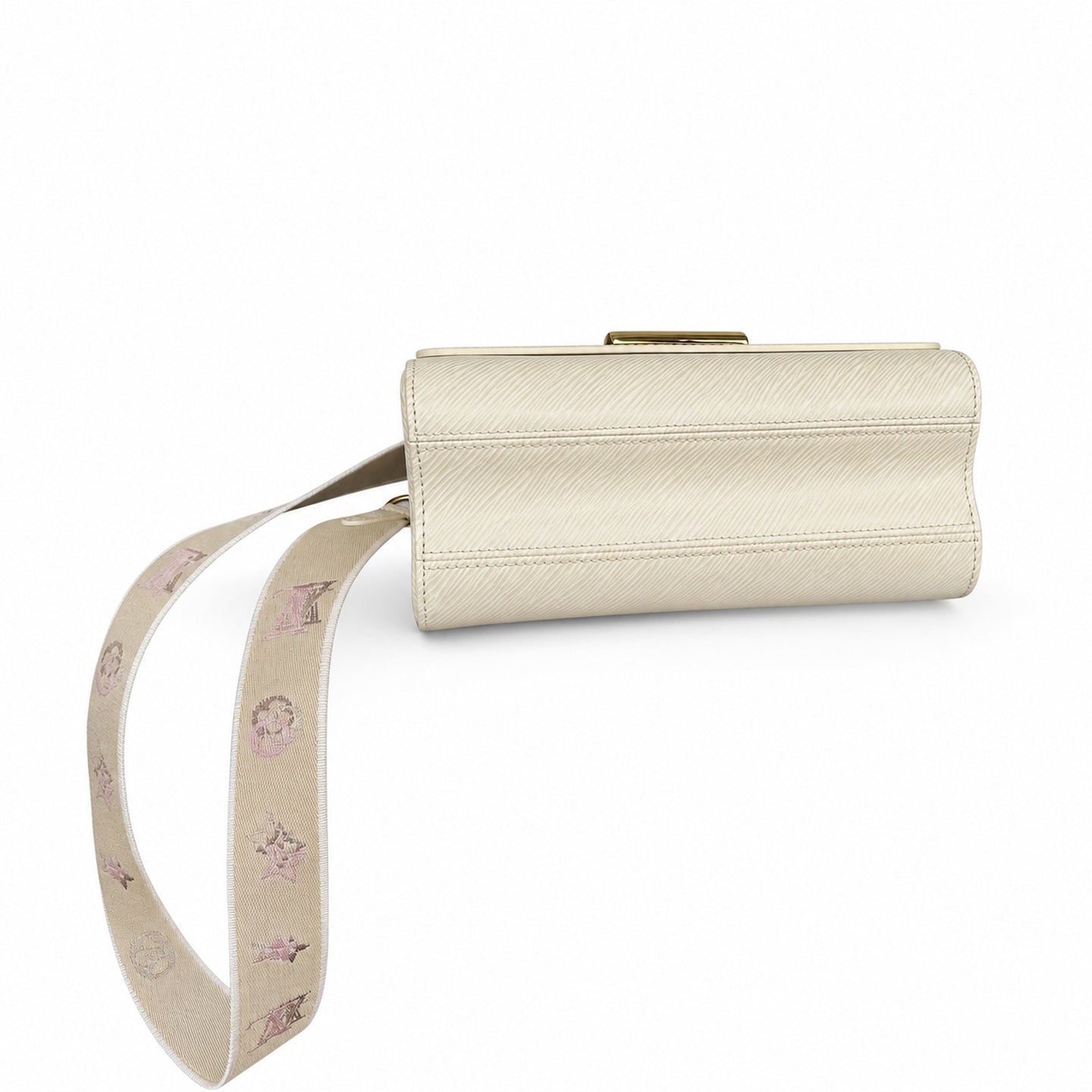 Louis Vuitton Twist Medium Embroidered Leather White Handbag