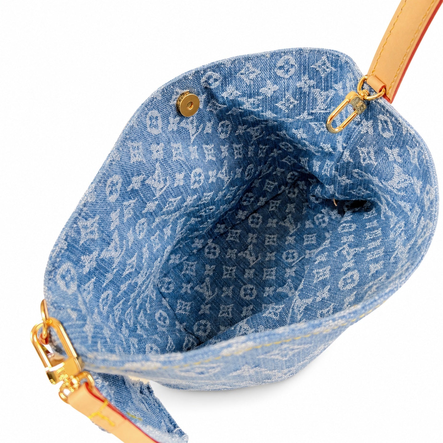 Louis Vuitton All In Denim Leather Handbag