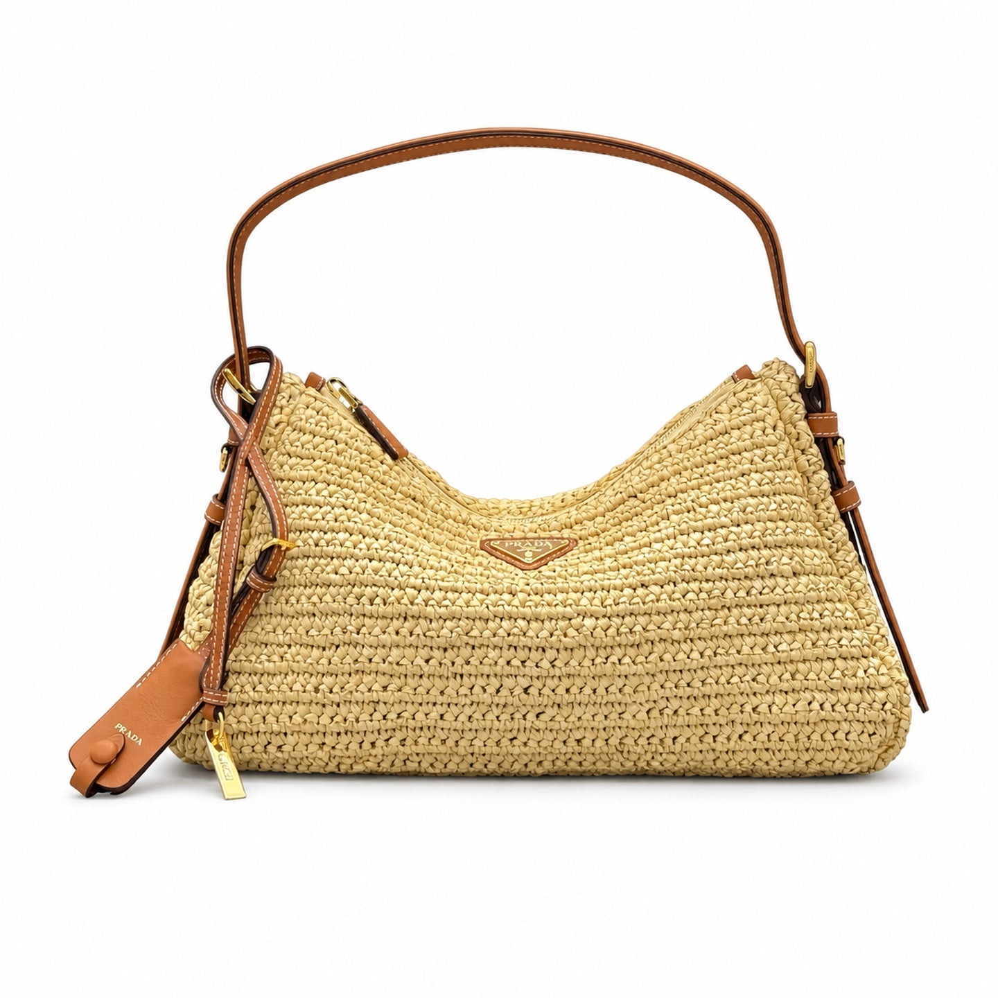 Prada Aimee Medium Leather Shoulder Bag