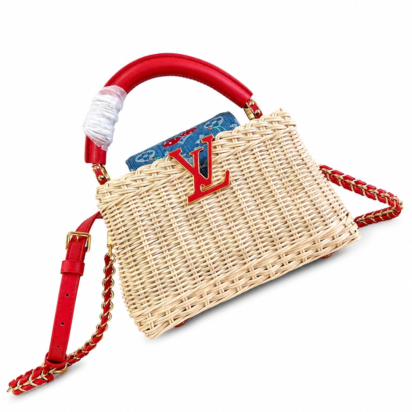 Louis Vuitton Capucines Takashi Murakami Mini Red Handbag