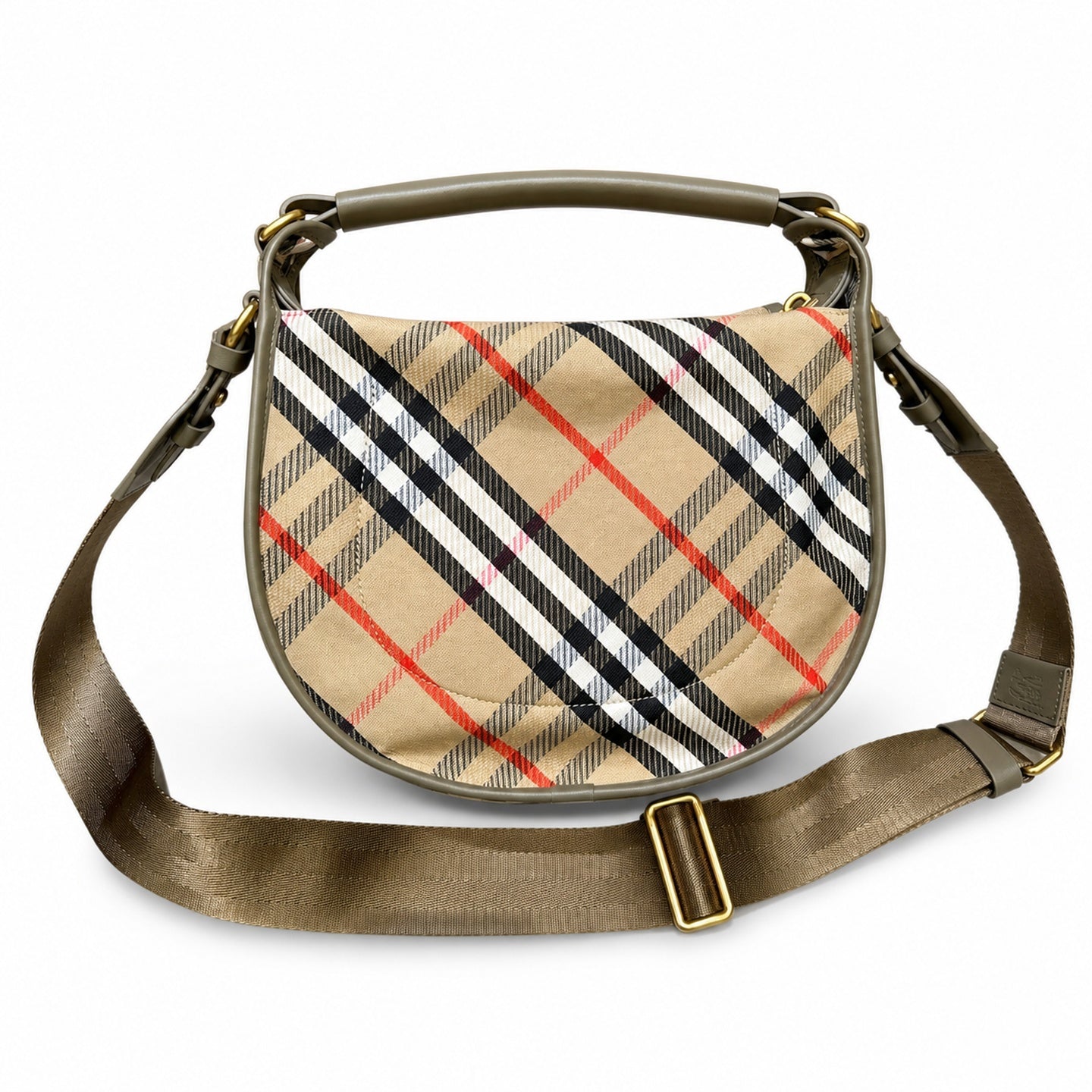 Burberry Cotton Check Messenger Bag