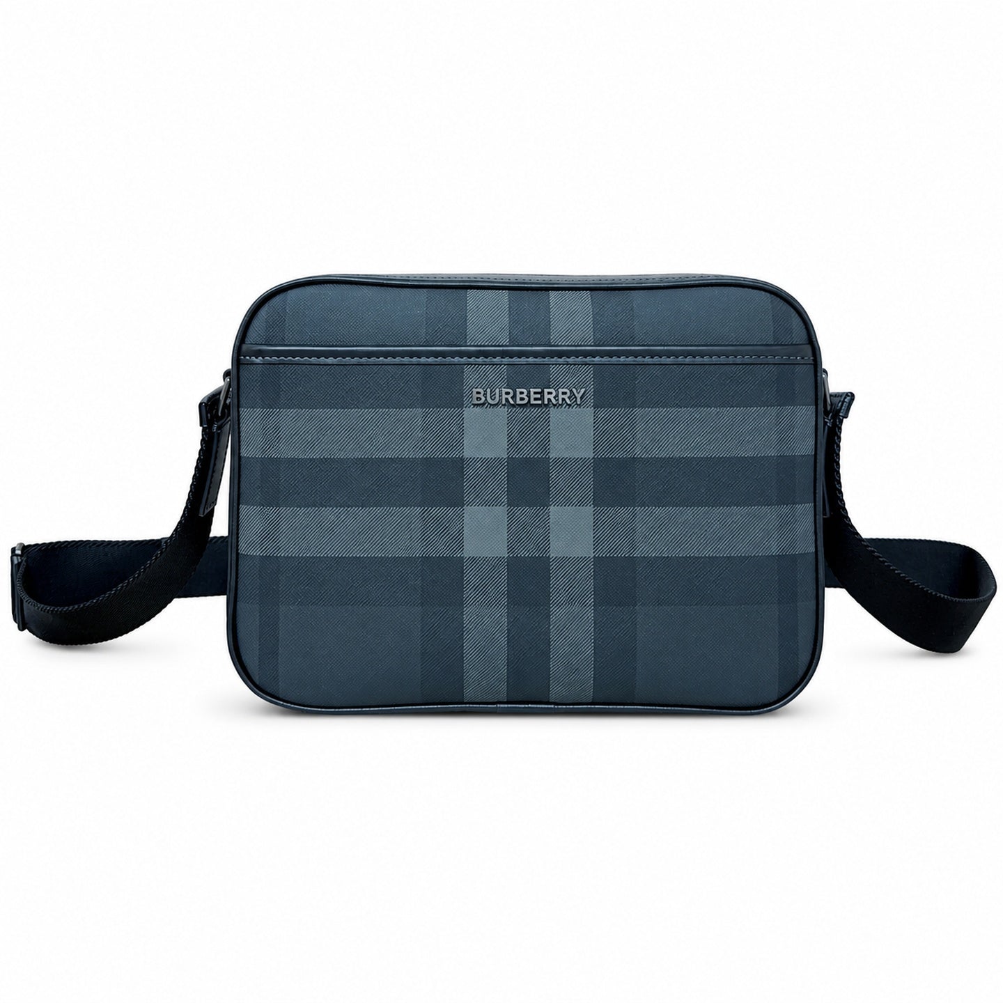 Burberry Leather Check Crossbody Bag