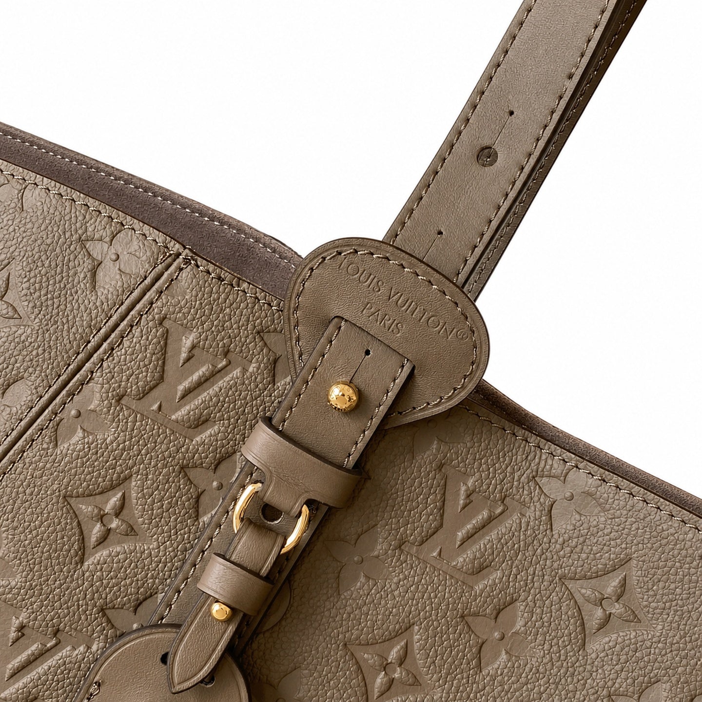 Louis Vuitton All In Leather Black Gray Handbag