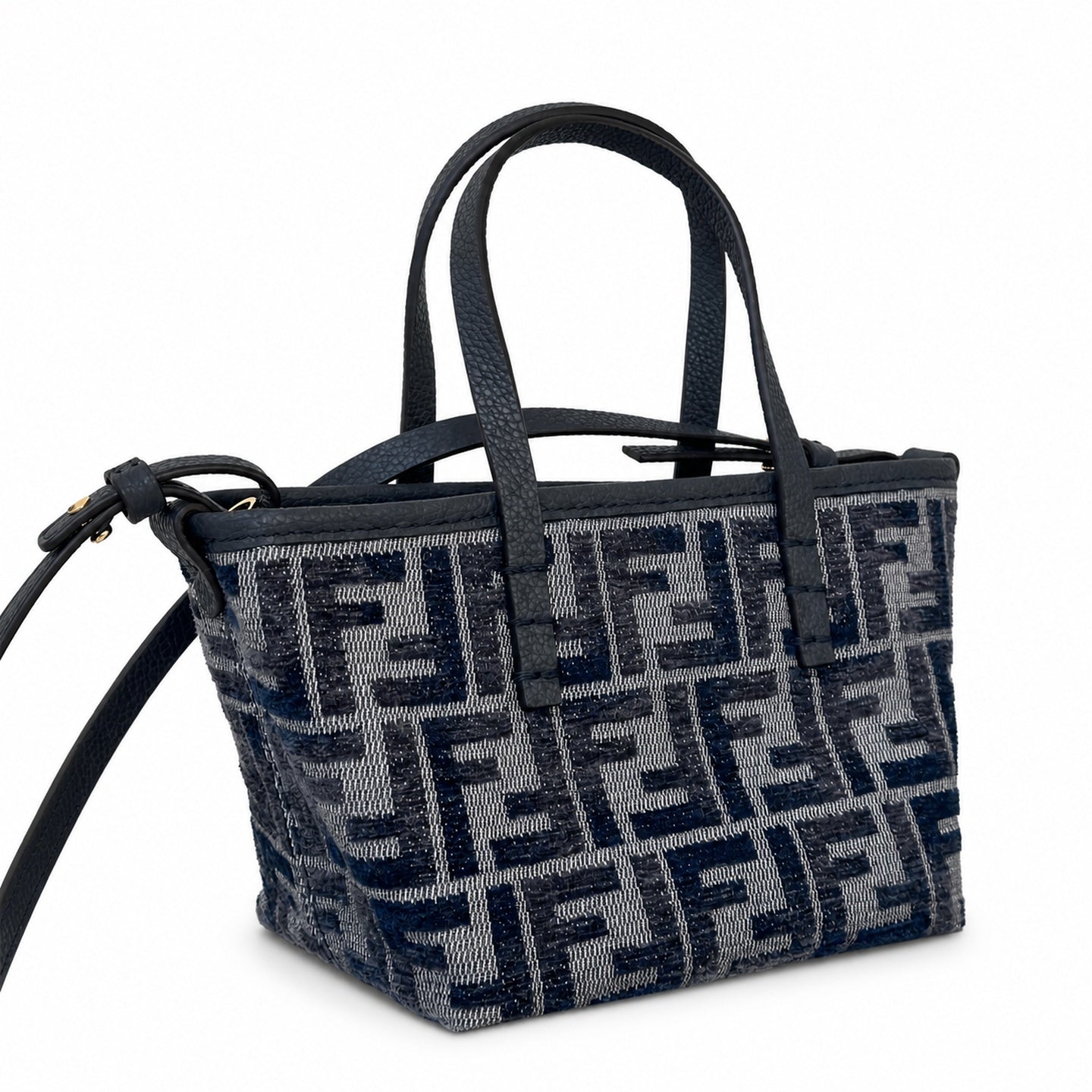 Fendi Mini Leather Blue Bag