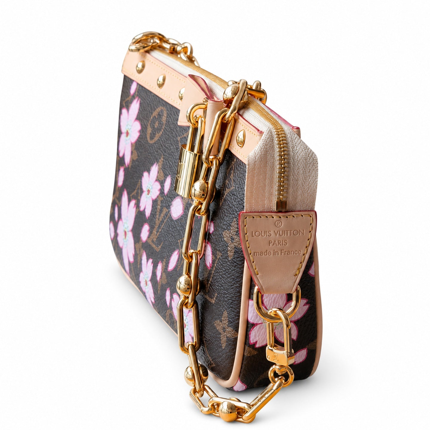 Louis Vuitton Takashi Murakami Canvas Leather Handbag