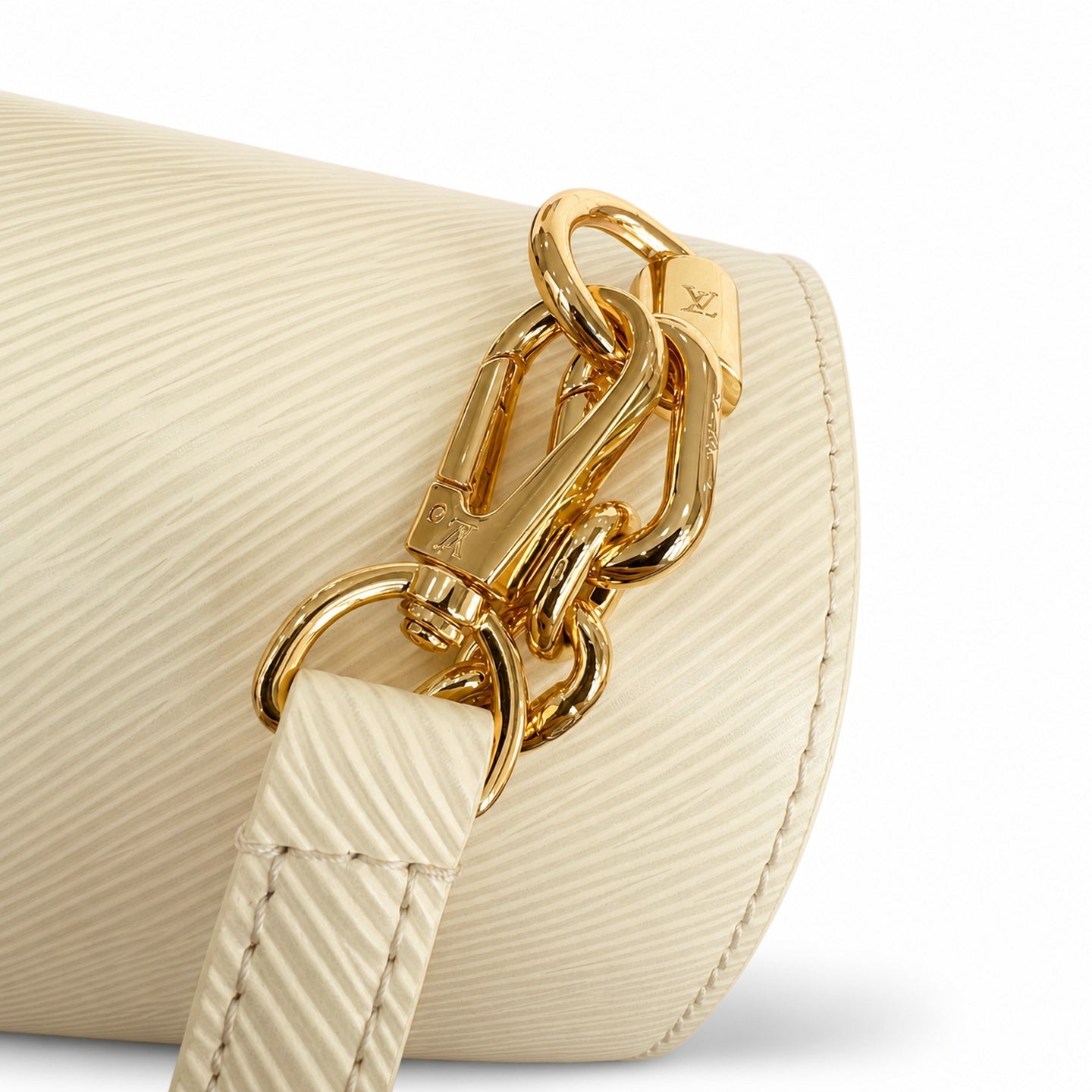 Louis Vuitton Twist Medium Embroidered Leather White Handbag