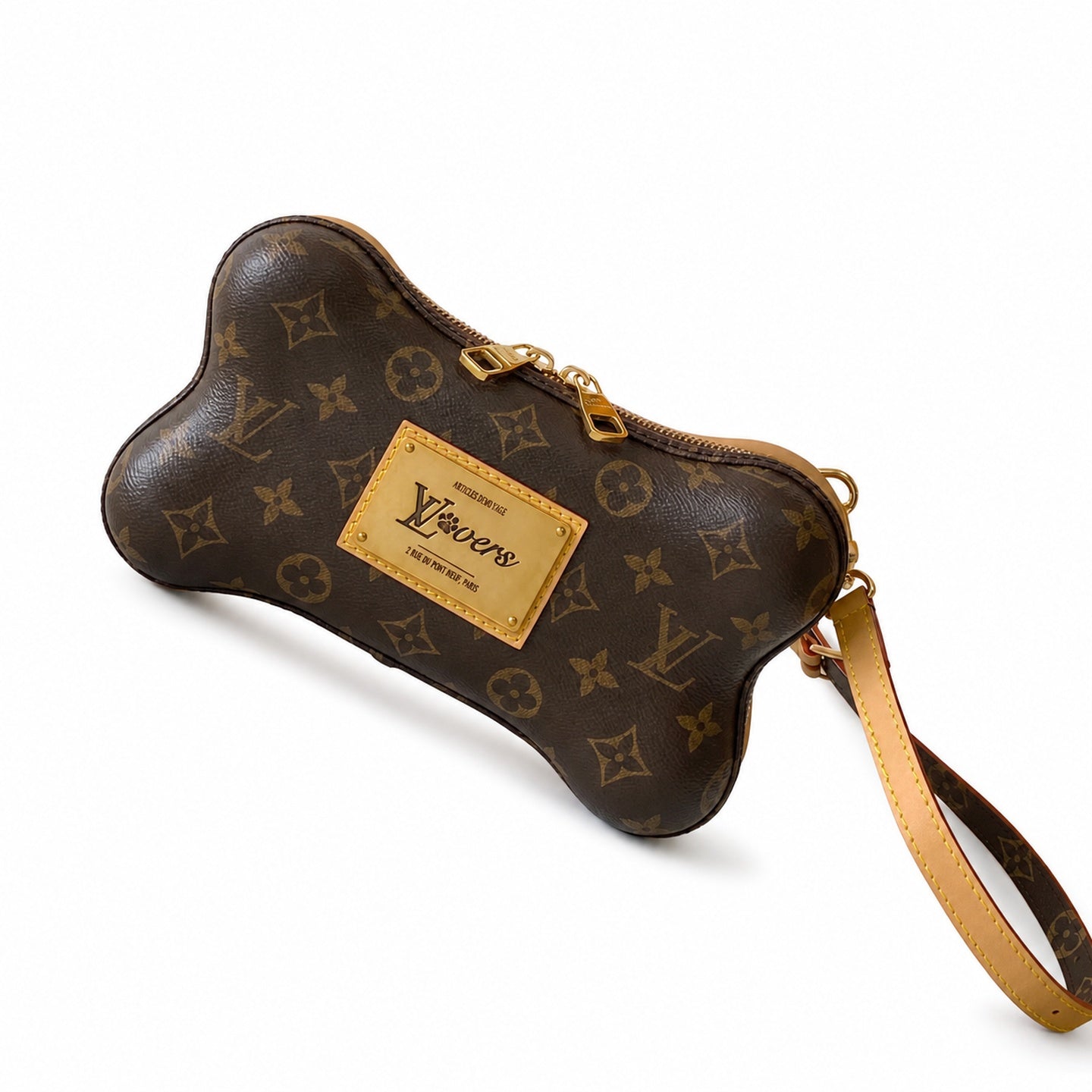 Louis Vuitton Mini Canvas Leather Handbag