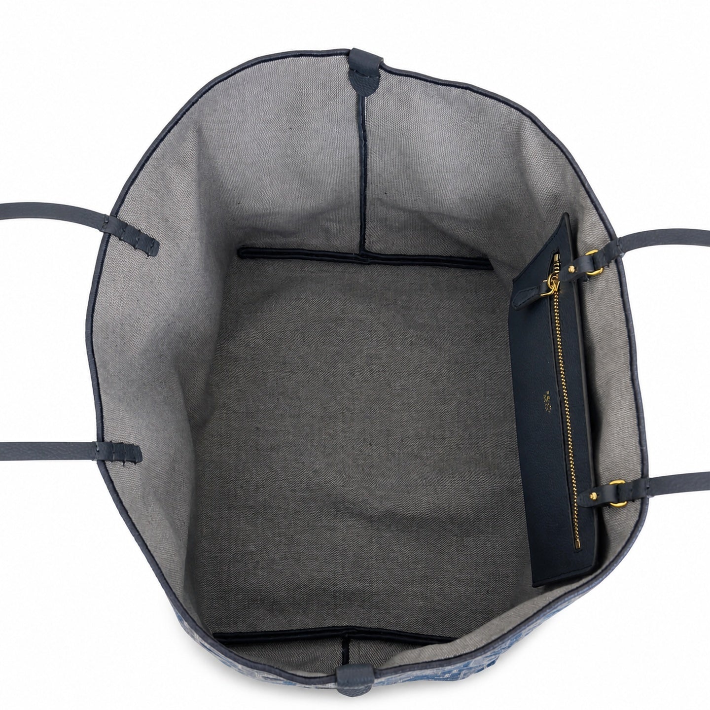 Fendi Roll Reversible Denim Gray Blue Bag