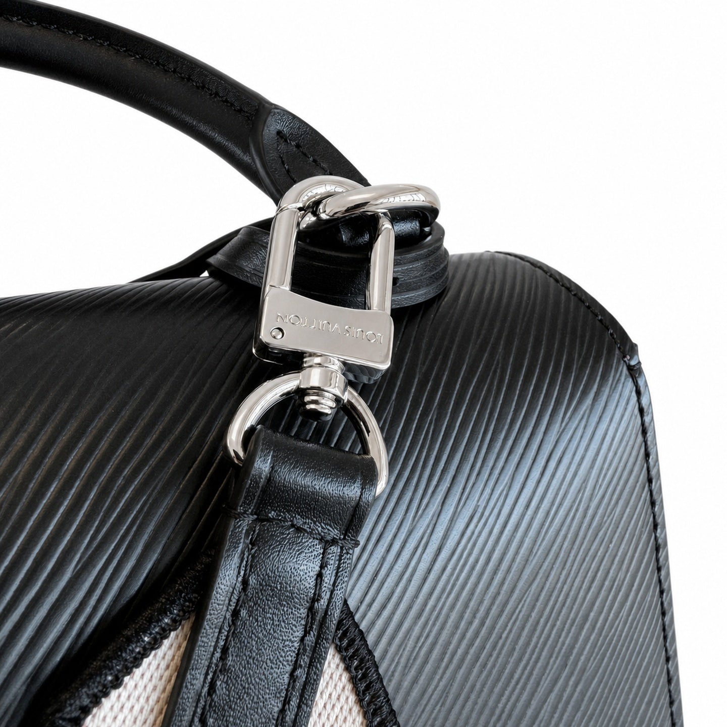Louis Vuitton Reversible Jacquard Leather Black Handbag