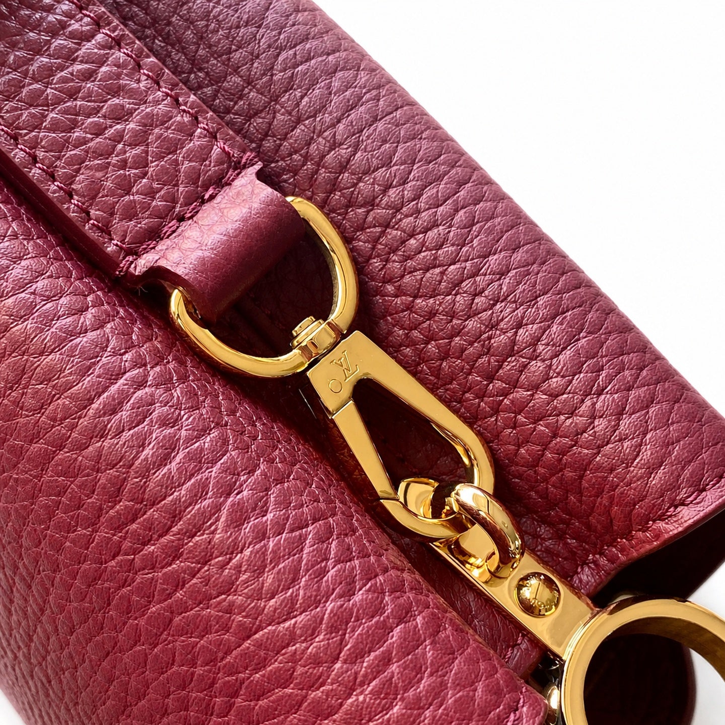 Louis Vuitton Mini Snakeskin Leather Gold Handbag