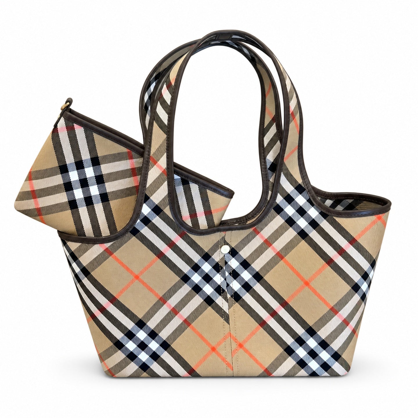 Burberry Cotton Check Shoulder Bag
