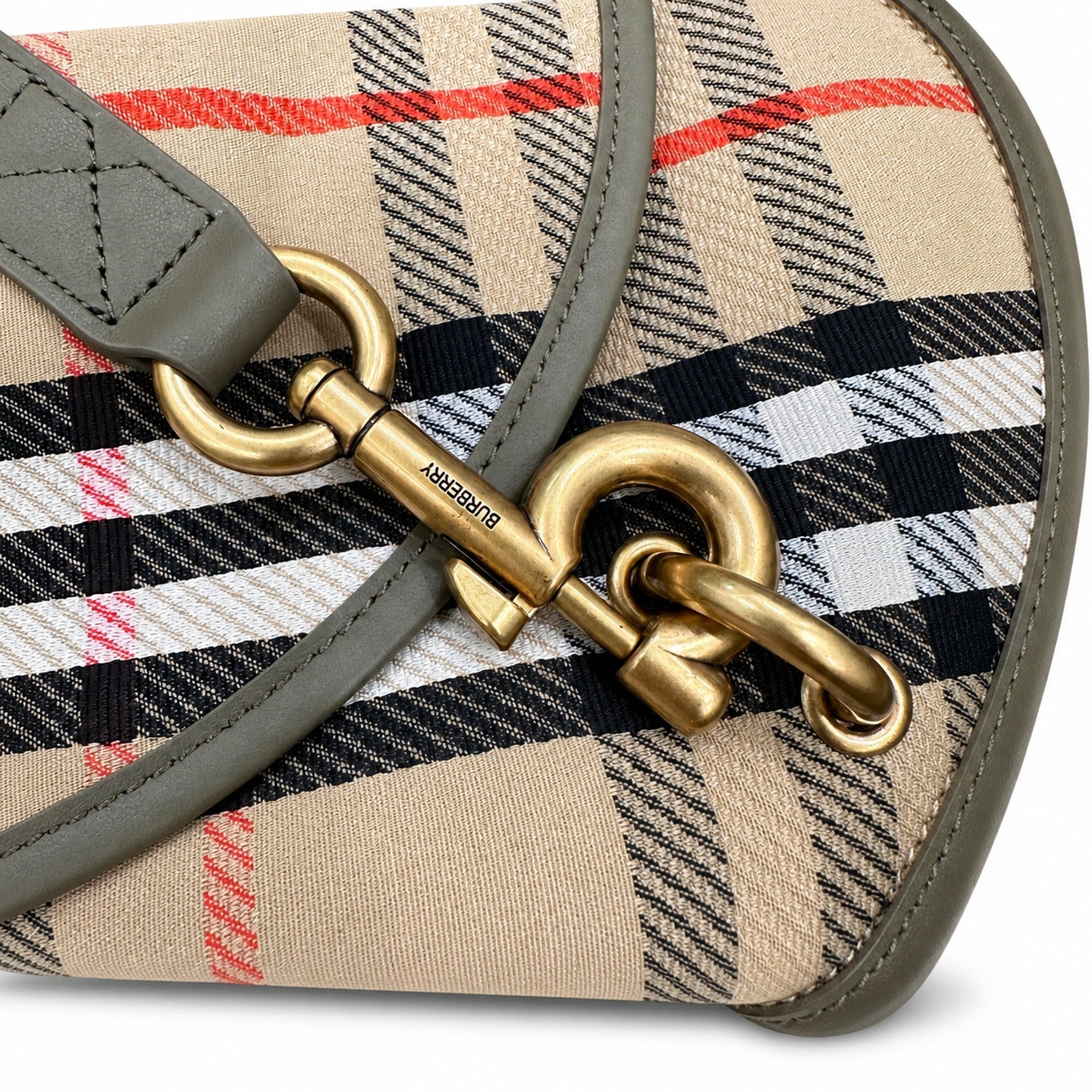 Burberry Cotton Check Messenger Bag