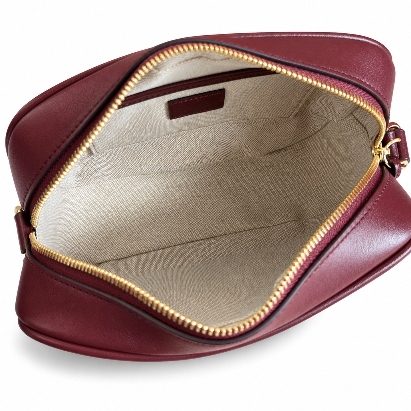Gucci Blondie Mini Cotton Canvas Leather Beige Brown Shoulder Bag