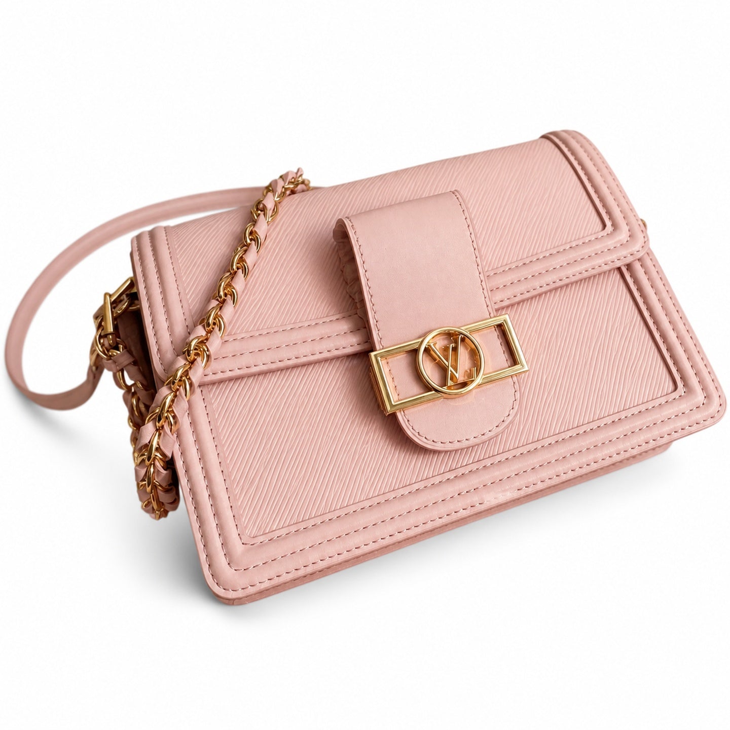 Louis Vuitton Dauphine Medium Leather Pink Handbag