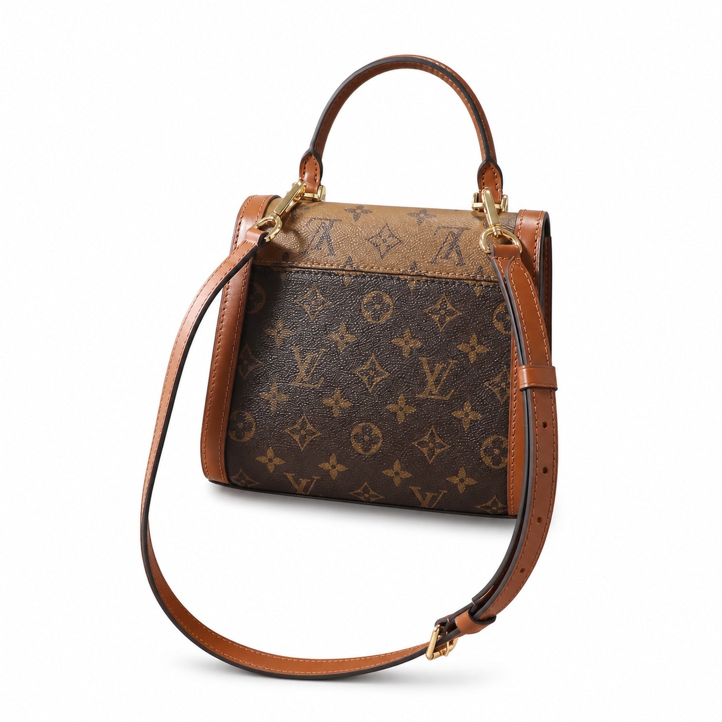 Louis Vuitton Dauphine Canvas Leather Handbag