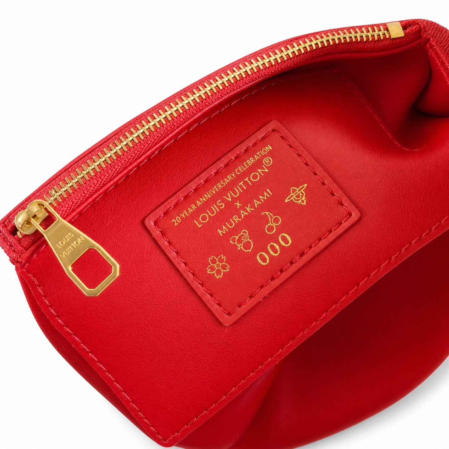 Louis Vuitton Capucines Takashi Murakami Small Leather White Handbag