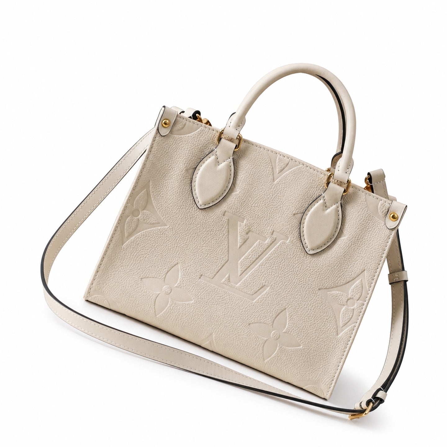 Louis Vuitton OnTheGo Mini Leather White Handbag