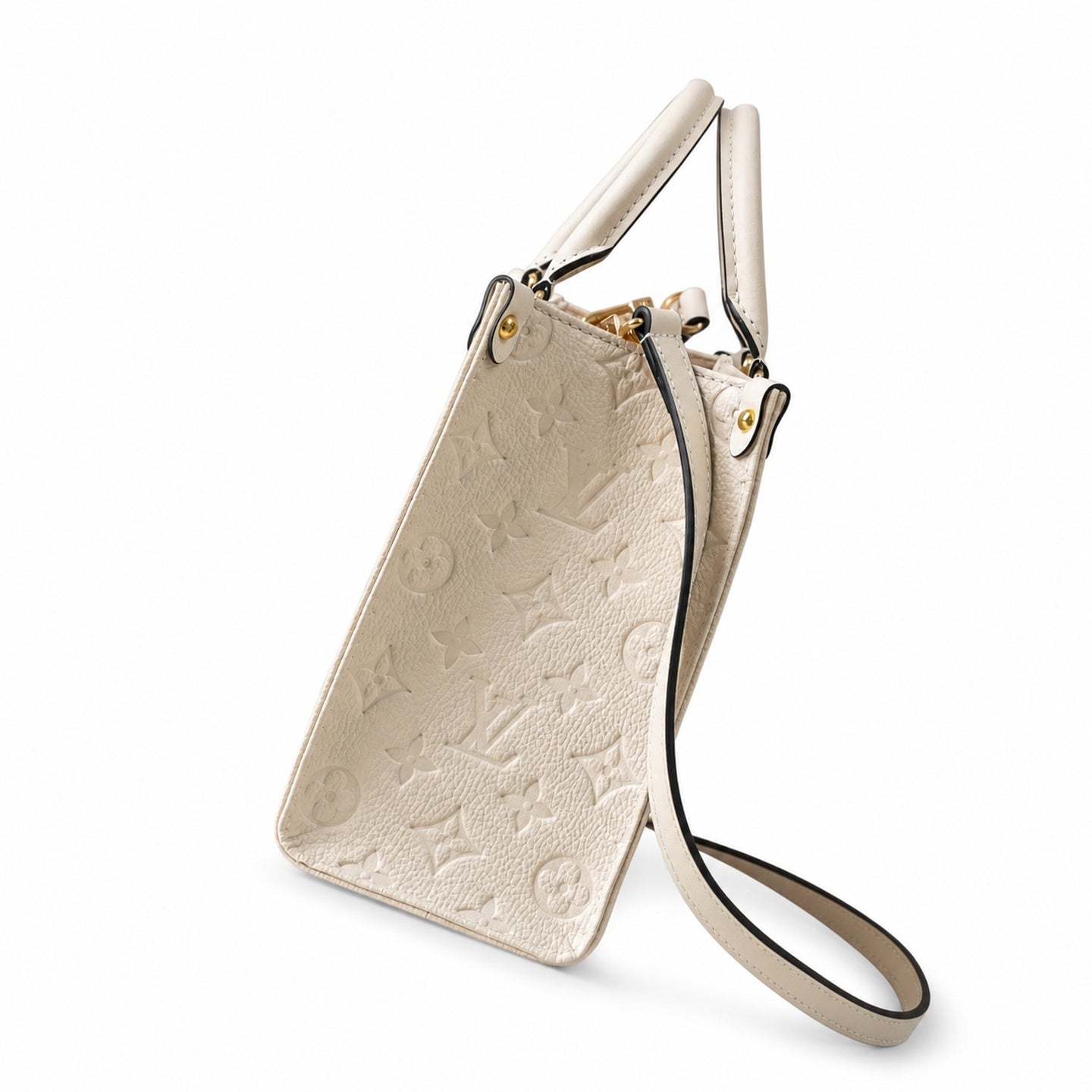 Louis Vuitton OnTheGo Mini Leather White Handbag