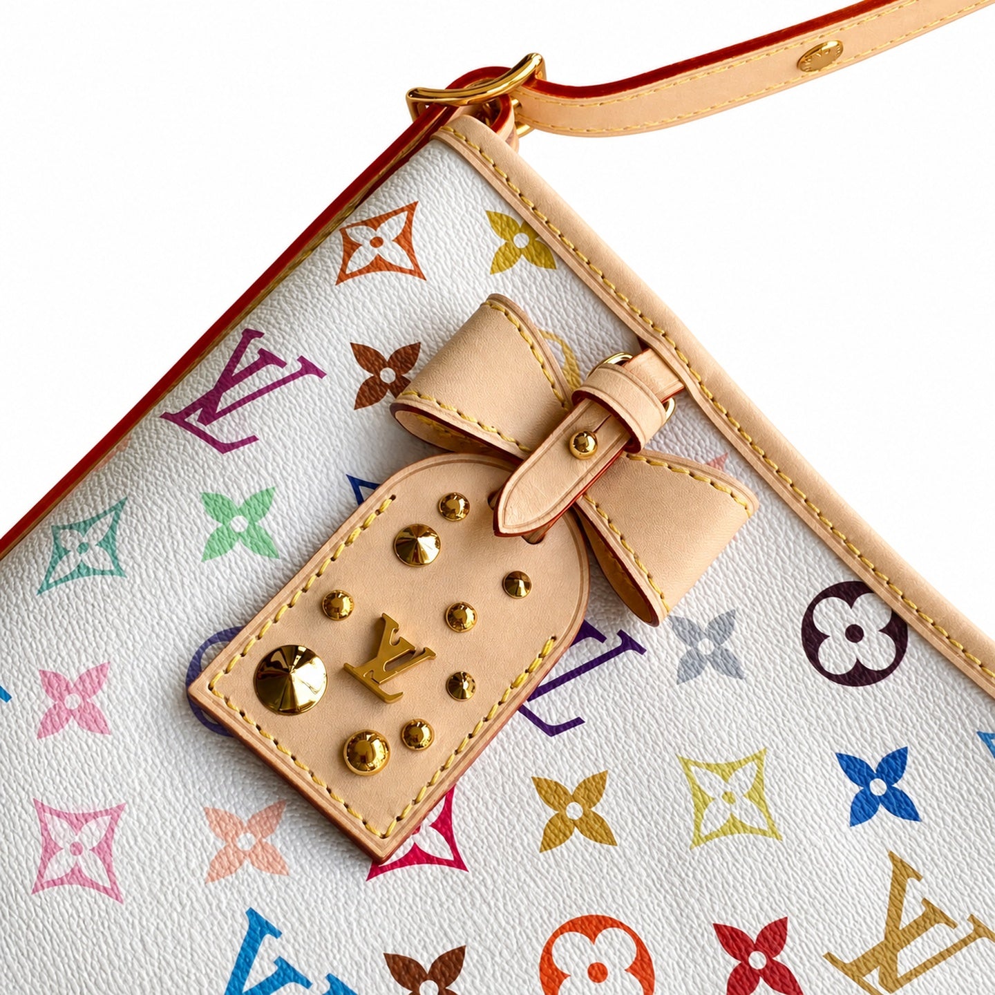 Louis Vuitton CarryAll Canvas Leather Handbag