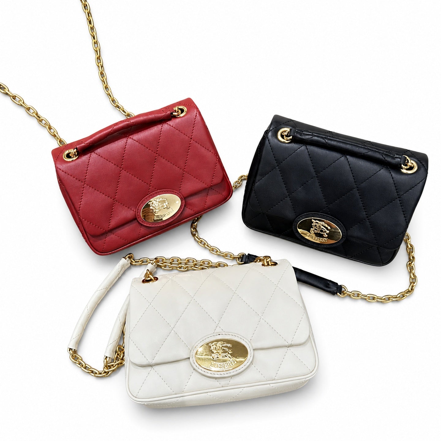 Burberry Strand Leather Chain Bag