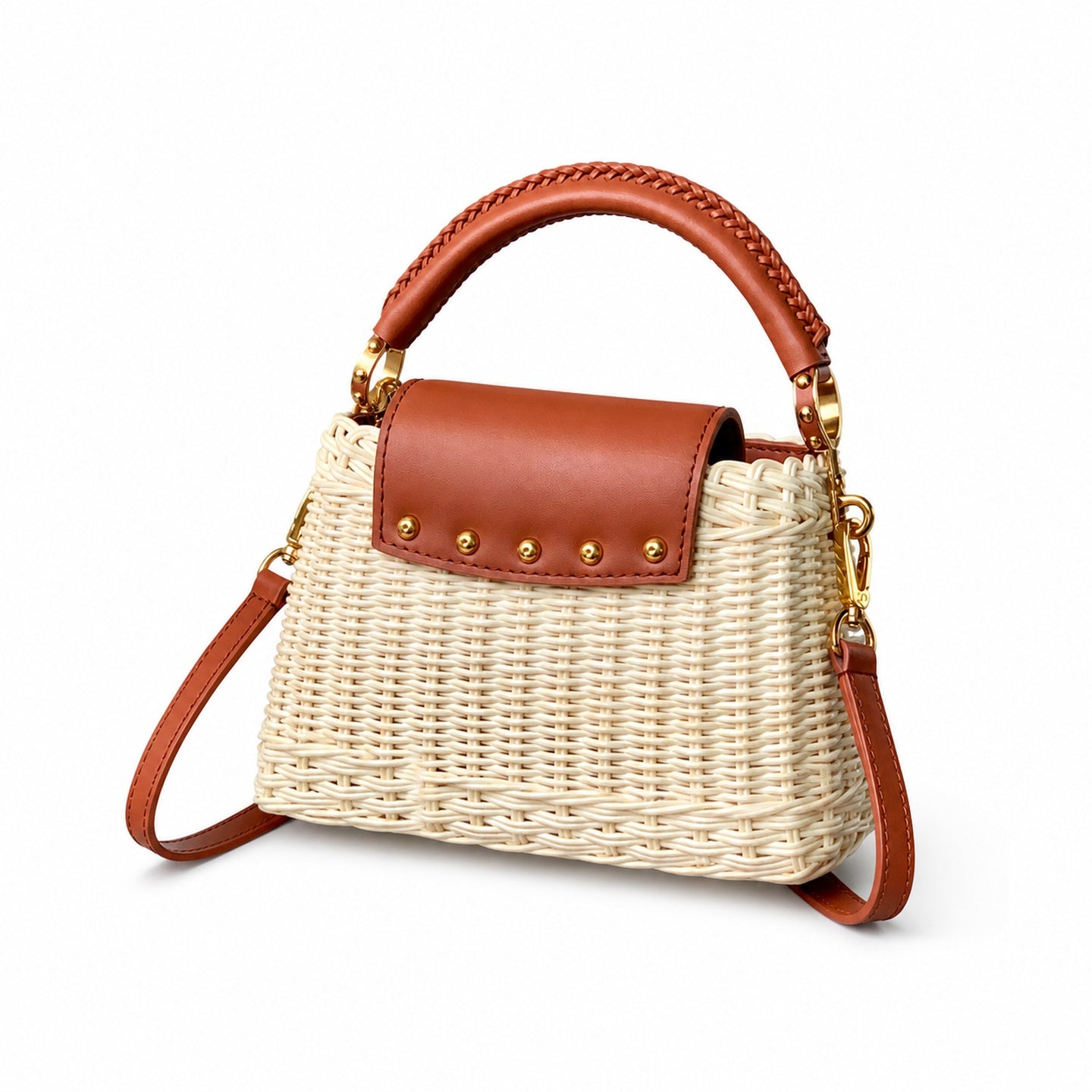 Louis Vuitton Capucines Mini Leather Brown Handbag