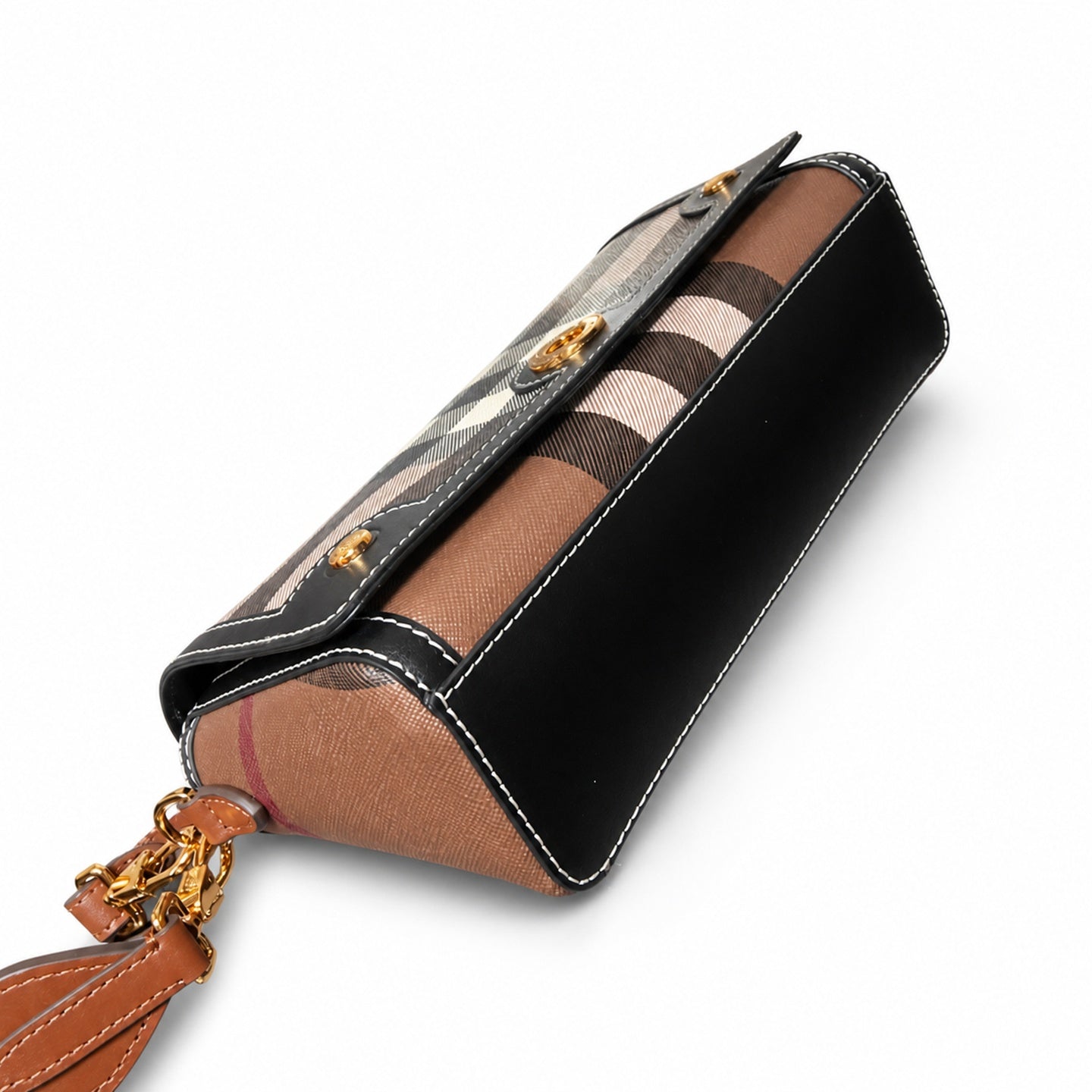 Burberry Leather Check Bag