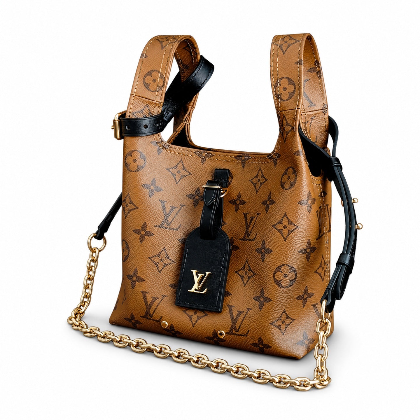 Louis Vuitton Atlantis Canvas Leather Handbag