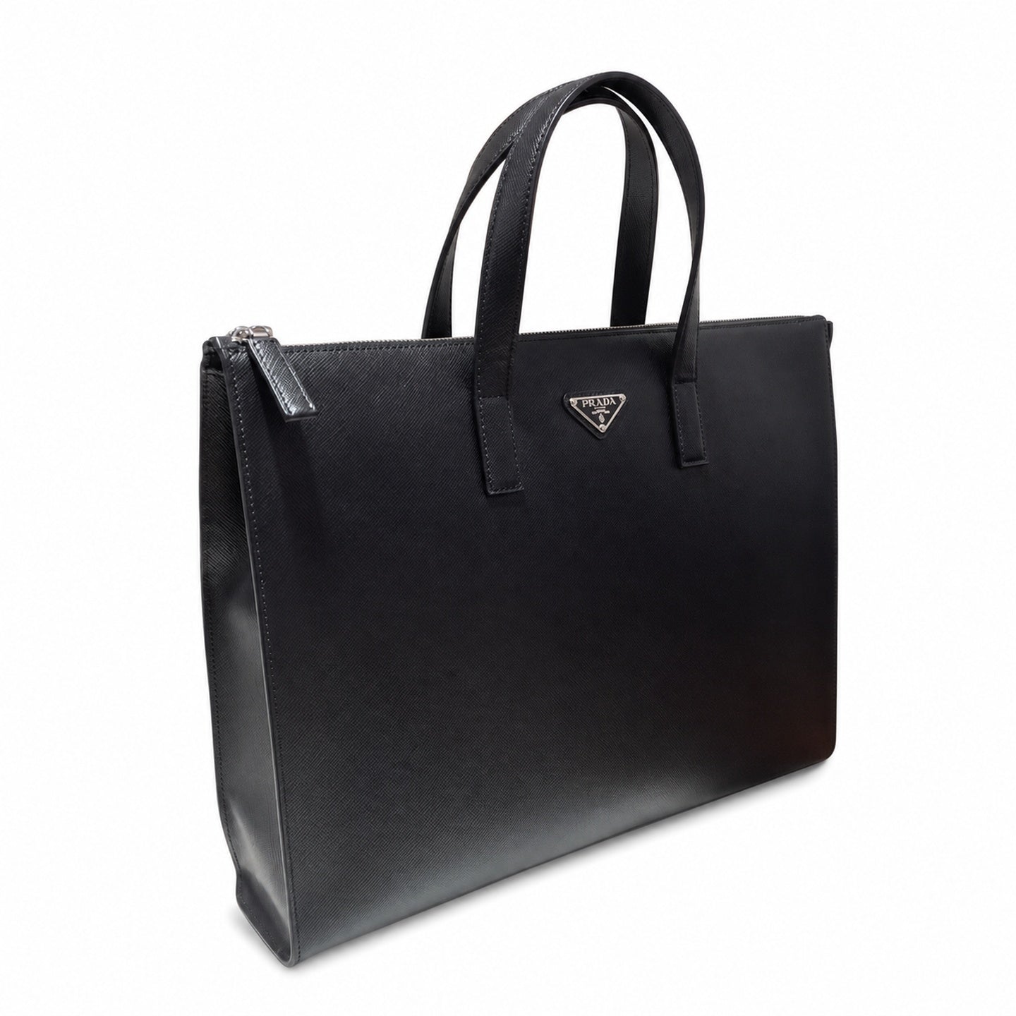 Prada Men's Small Nylon Leather Briefcase