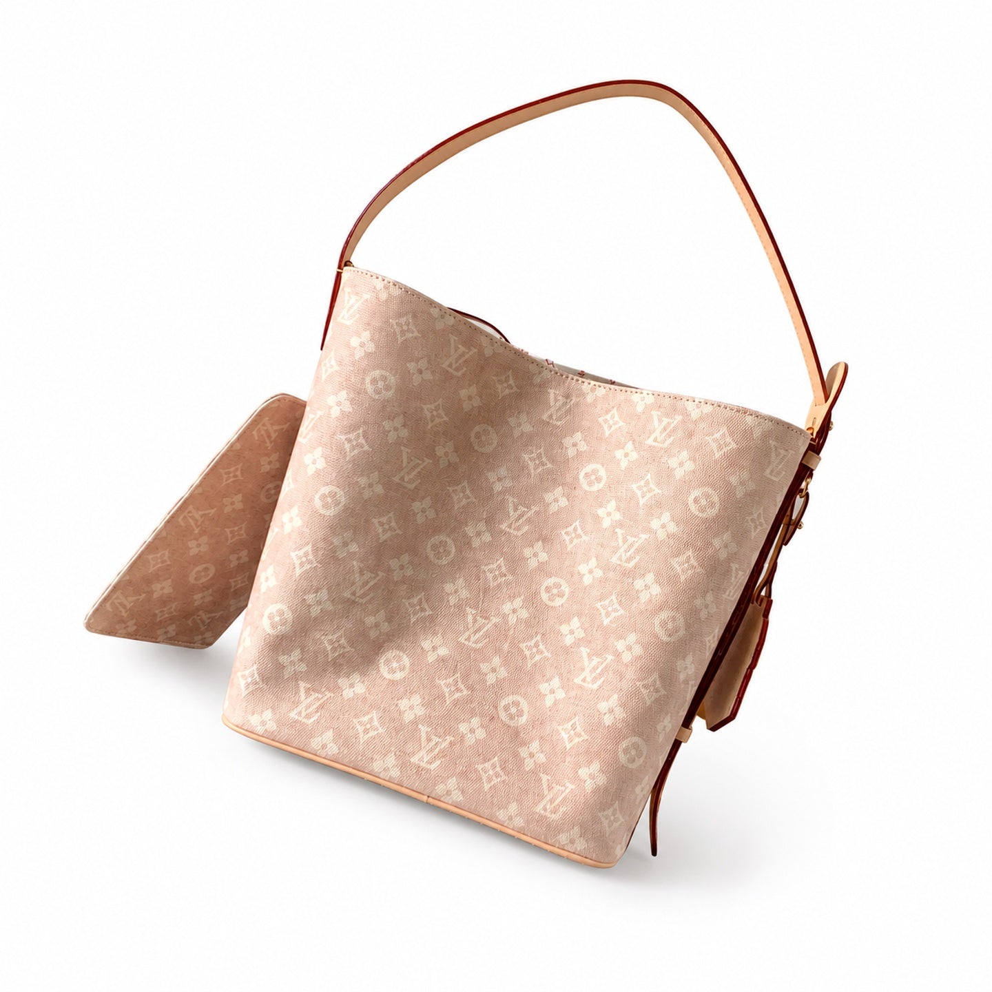 Louis Vuitton All In Grace Coddington Large Canvas Leather Handbag